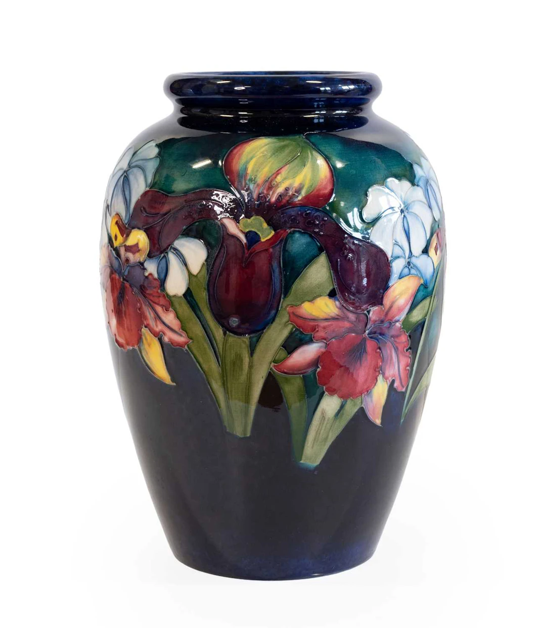 Walter Moorcroft (1917-2002): An Orchid and Spring Flowers Vase