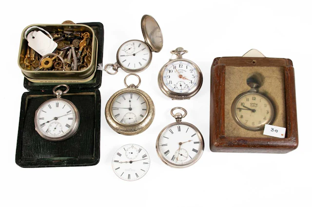 A Silver Open Faced Pocket Watch, signed Waltham, 1880