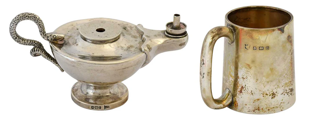 An Edward VII Silver Cigar-Lighter, by Walker and Hall, Sheffield