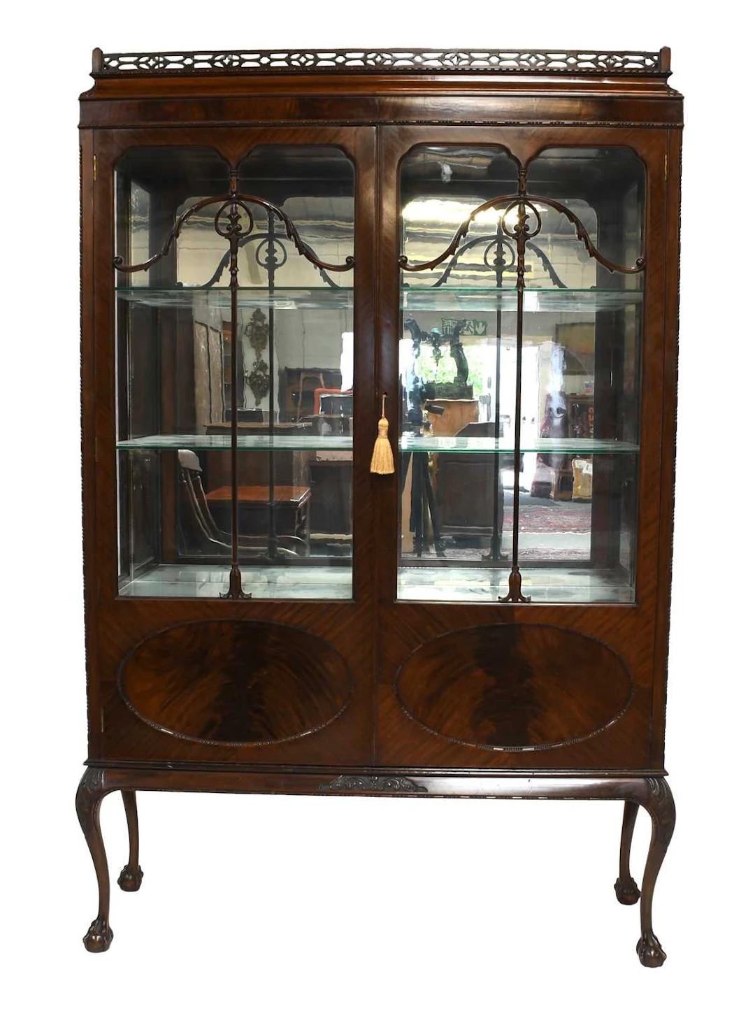 A Mahogany Display Cabinet, early 20th century