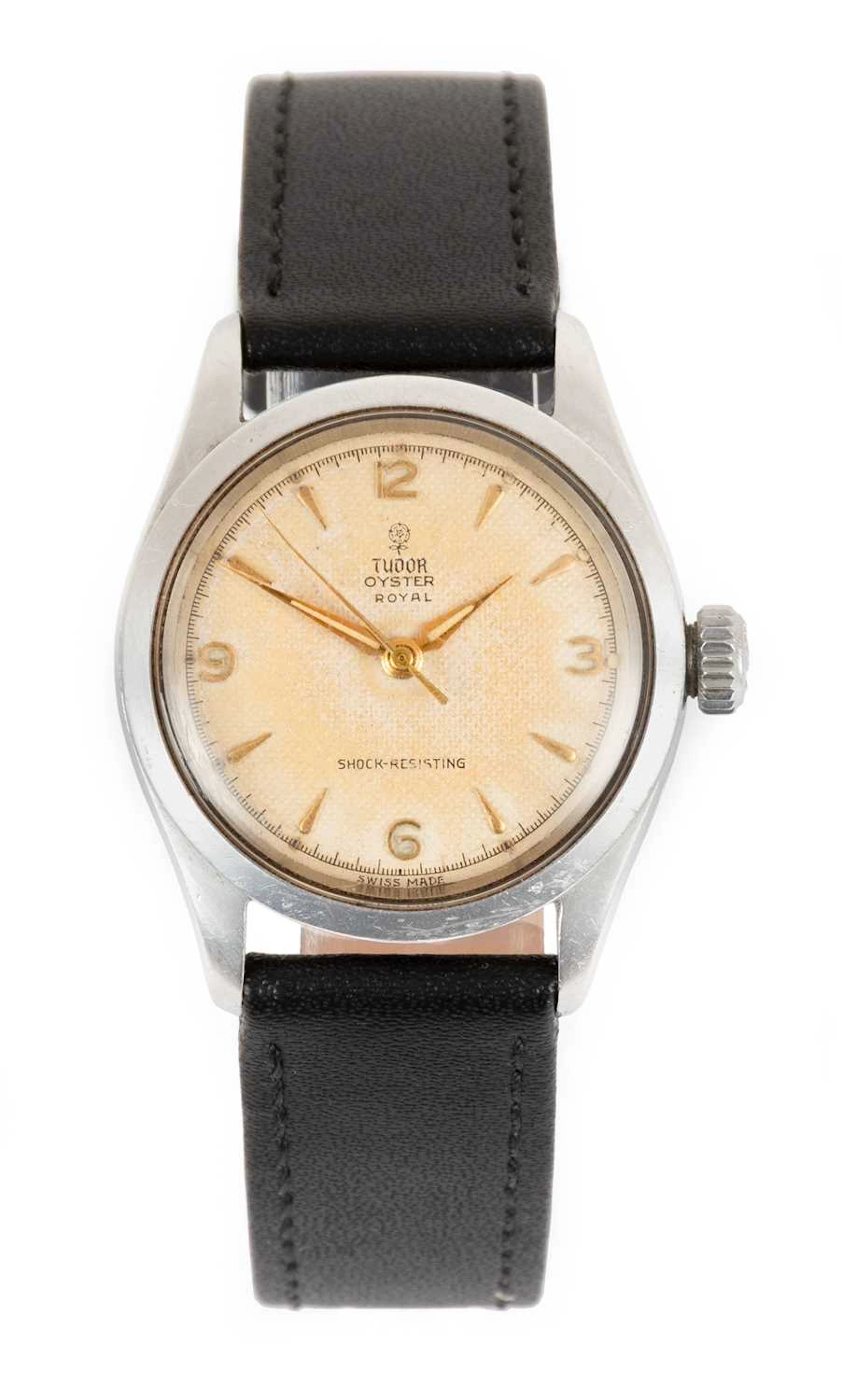 Tudor: A Stainless Steel Centre Seconds Wristwatch, signed Tudor