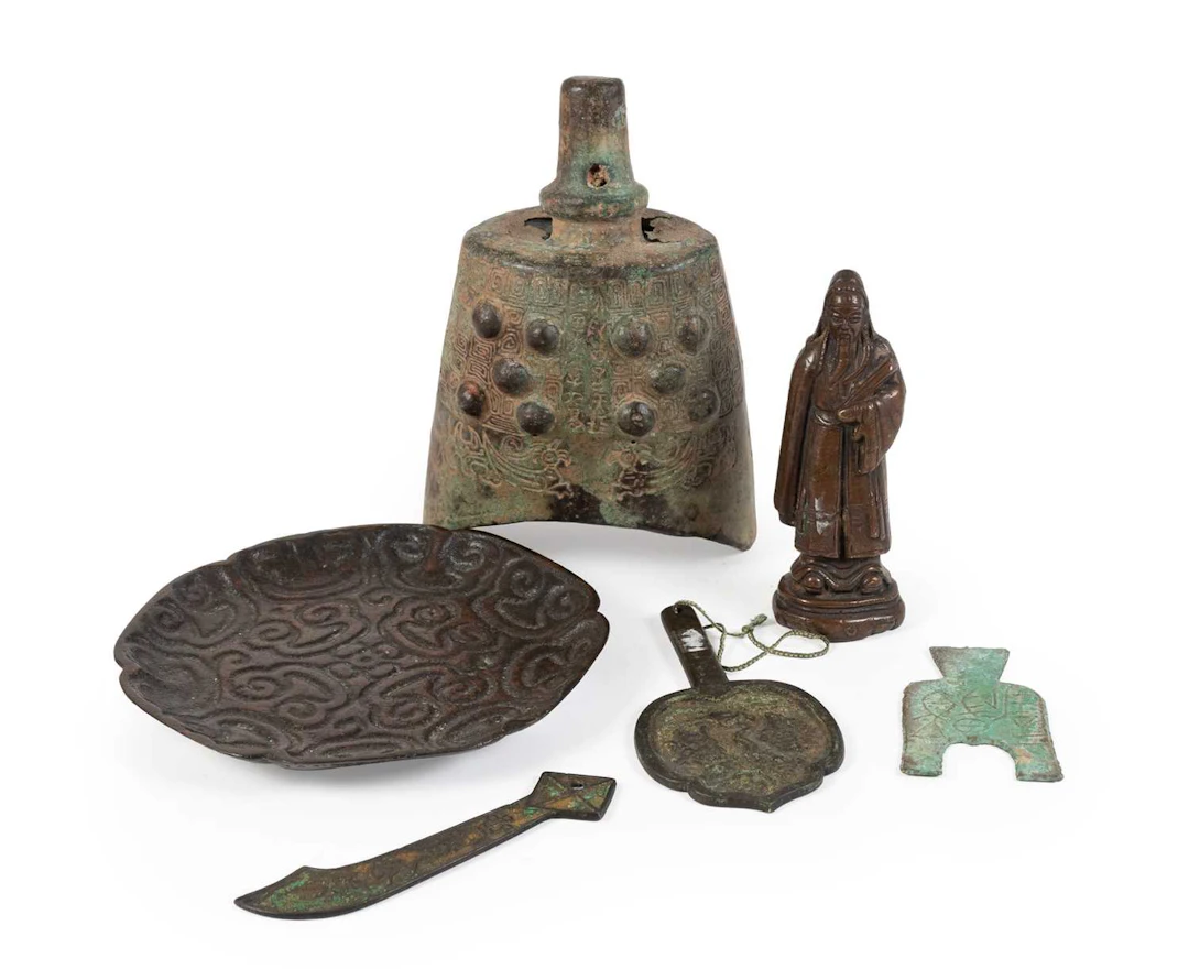 A Chinese Bronze ‘Flat Handled Spade’ Coin, Eastern Zhou/Warring States