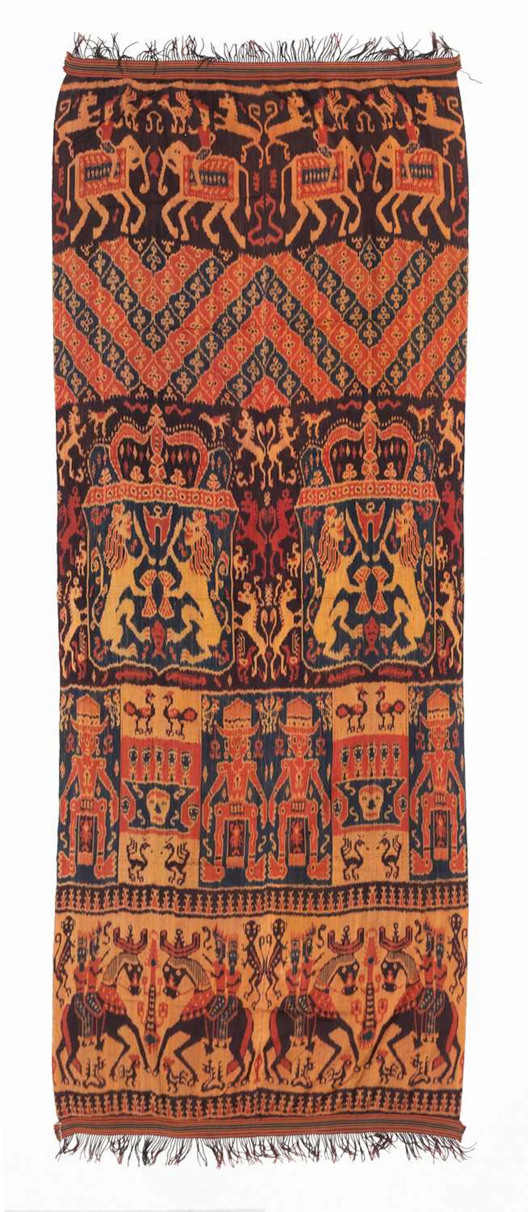 20th Century Sumba, East Sumba, Indonesia, Hinggi Ikat Cloth, The
