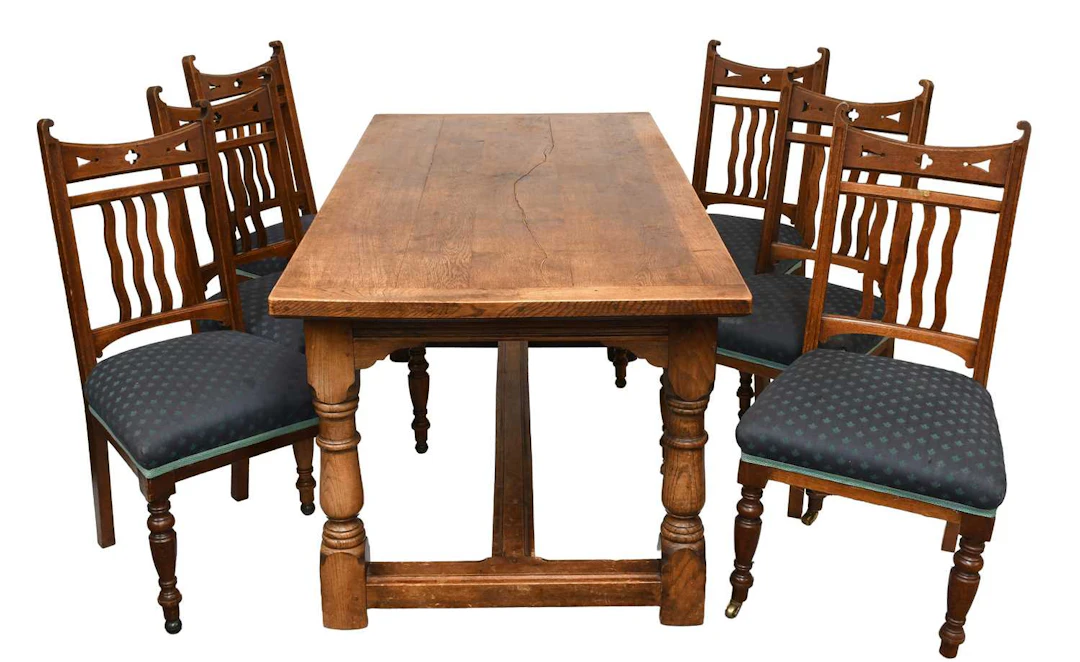 A 20th Century Oak Refectory Table