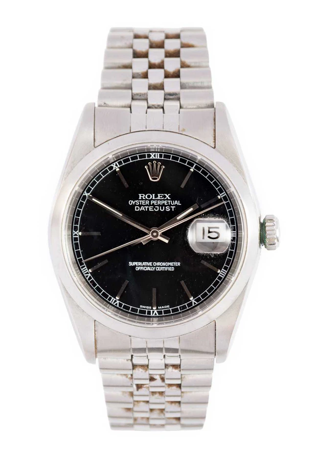 Rolex: A Stainless Steel Automatic Calendar Centre Seconds Wristwatch