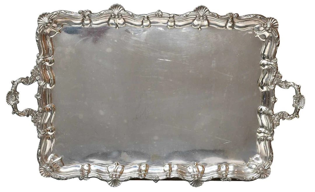 A George V Silver Plate Tray, by Harrison Brothers and Howson, First