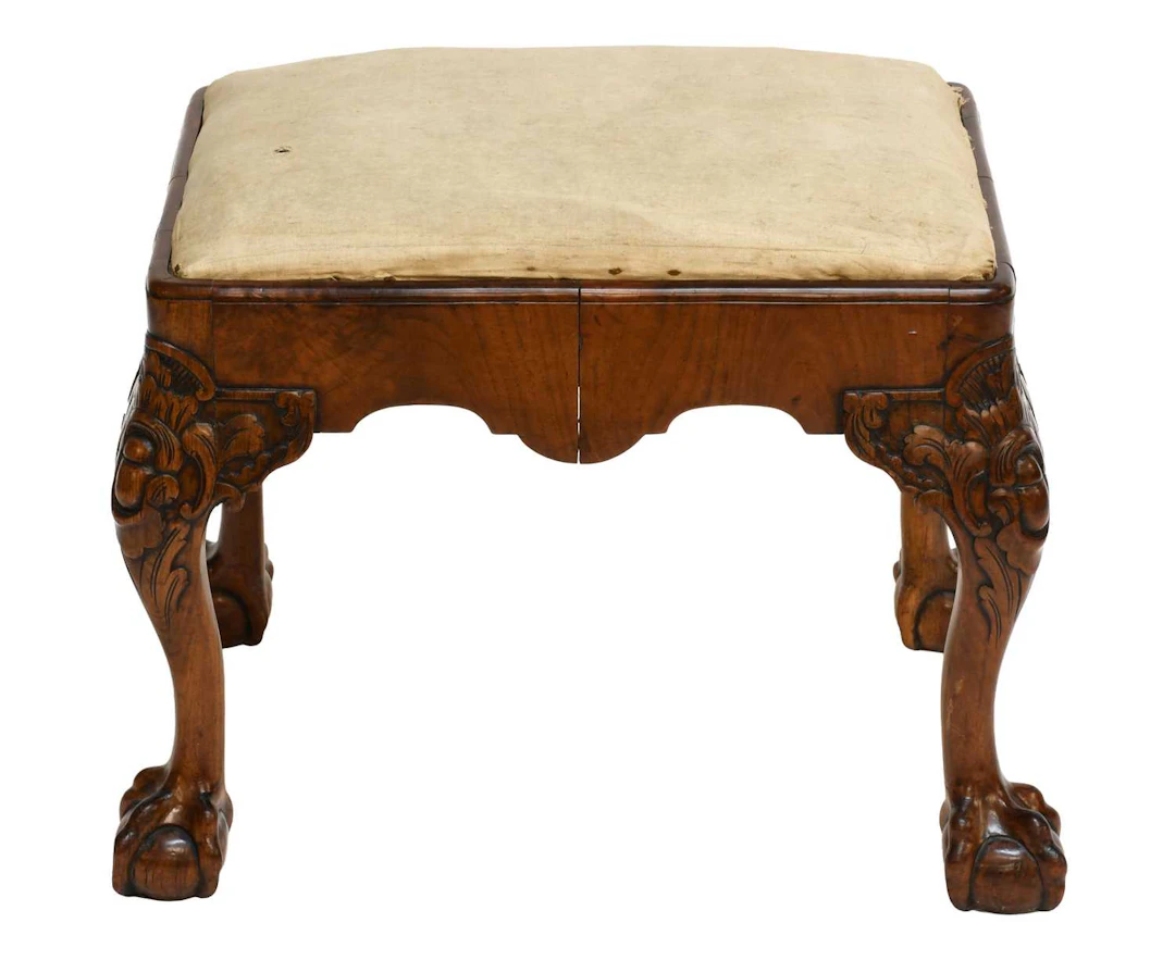 A George II Style Walnut Stool