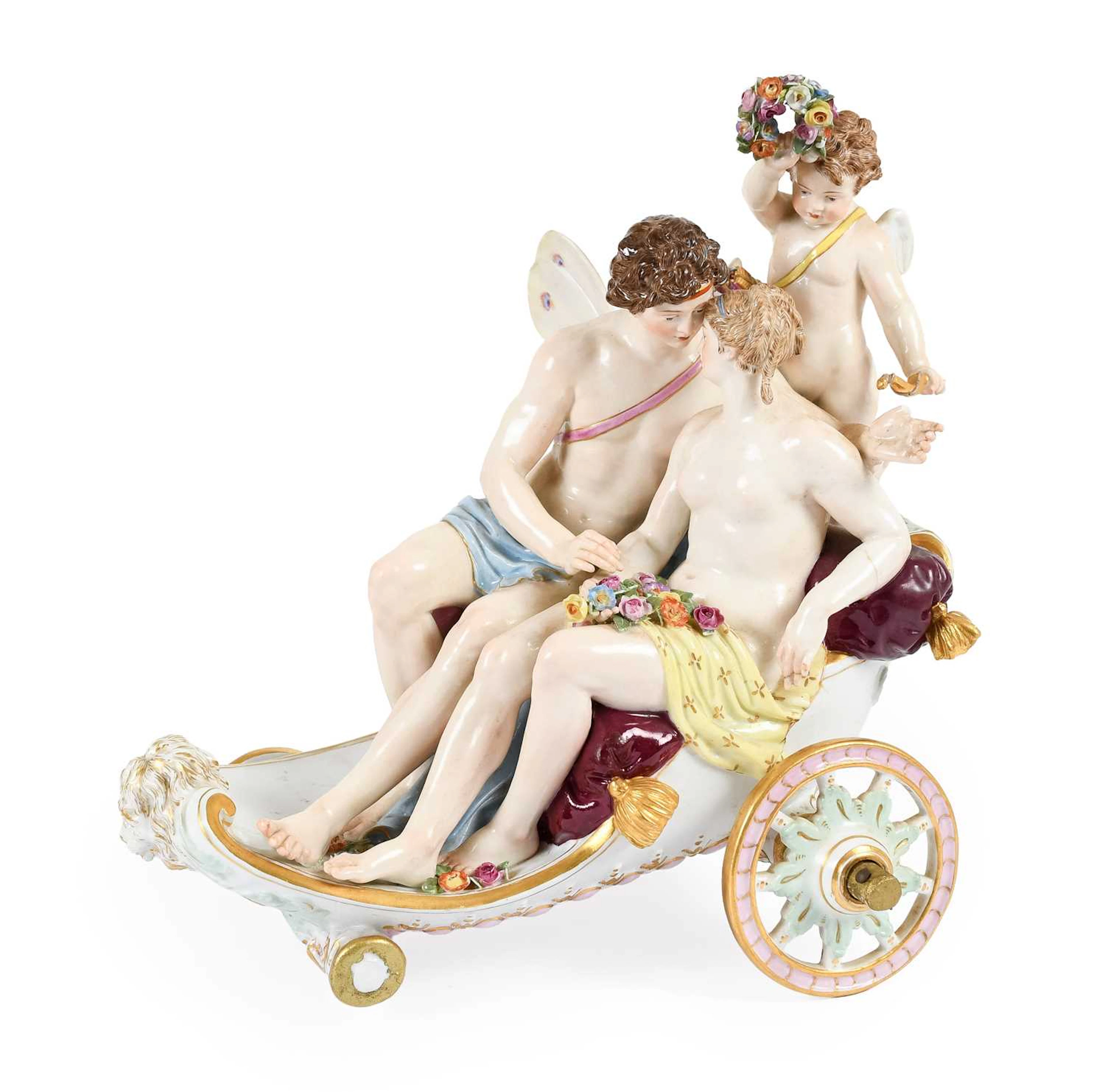 A Meissen Porcelain Figure Group, late 19th century