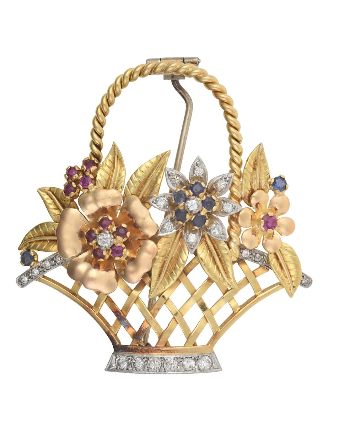 A Multi-Gem Set Brooch
