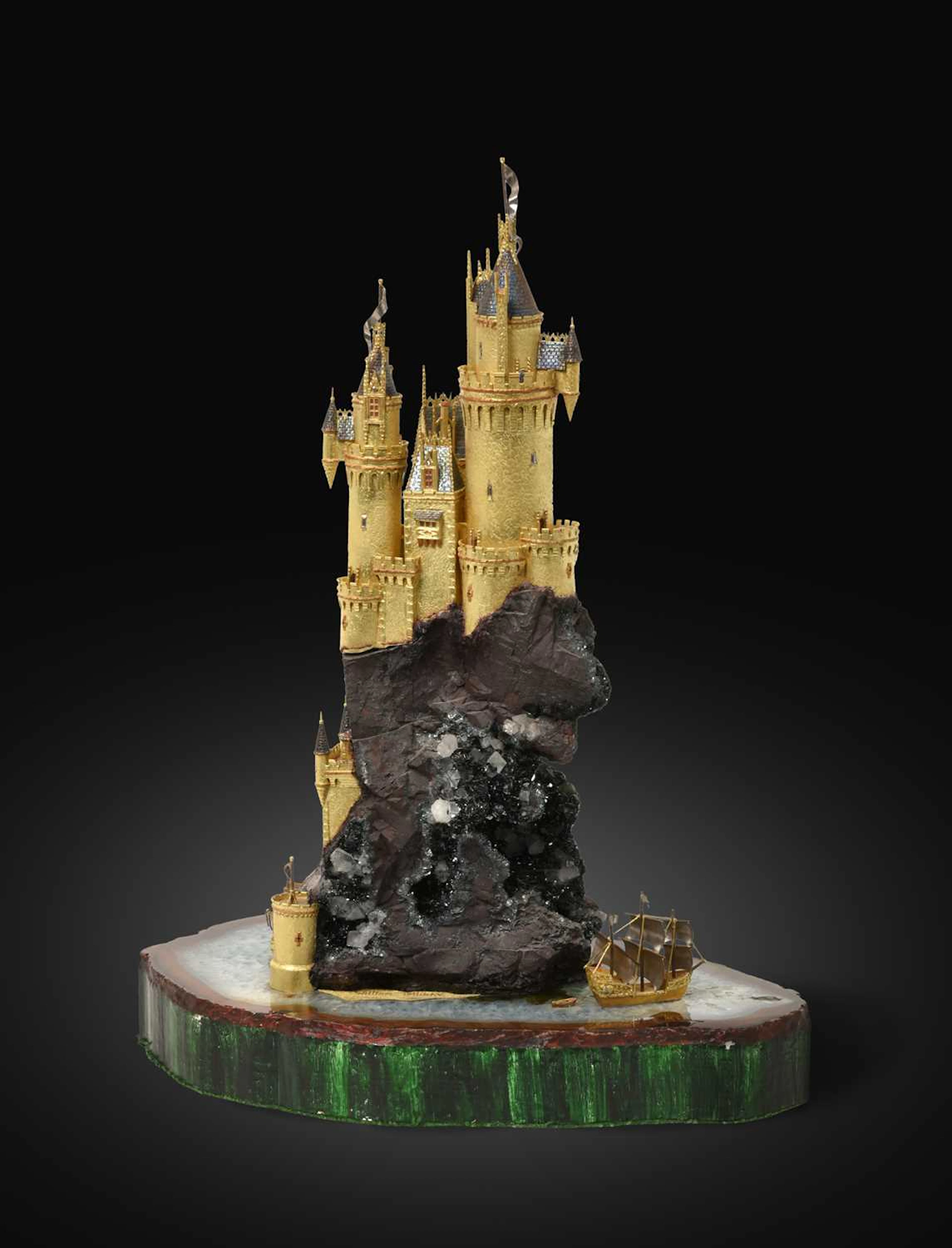An Elizabeth II Diamond-Set Gold, Silver and Mineral Specimen ‘Fairy