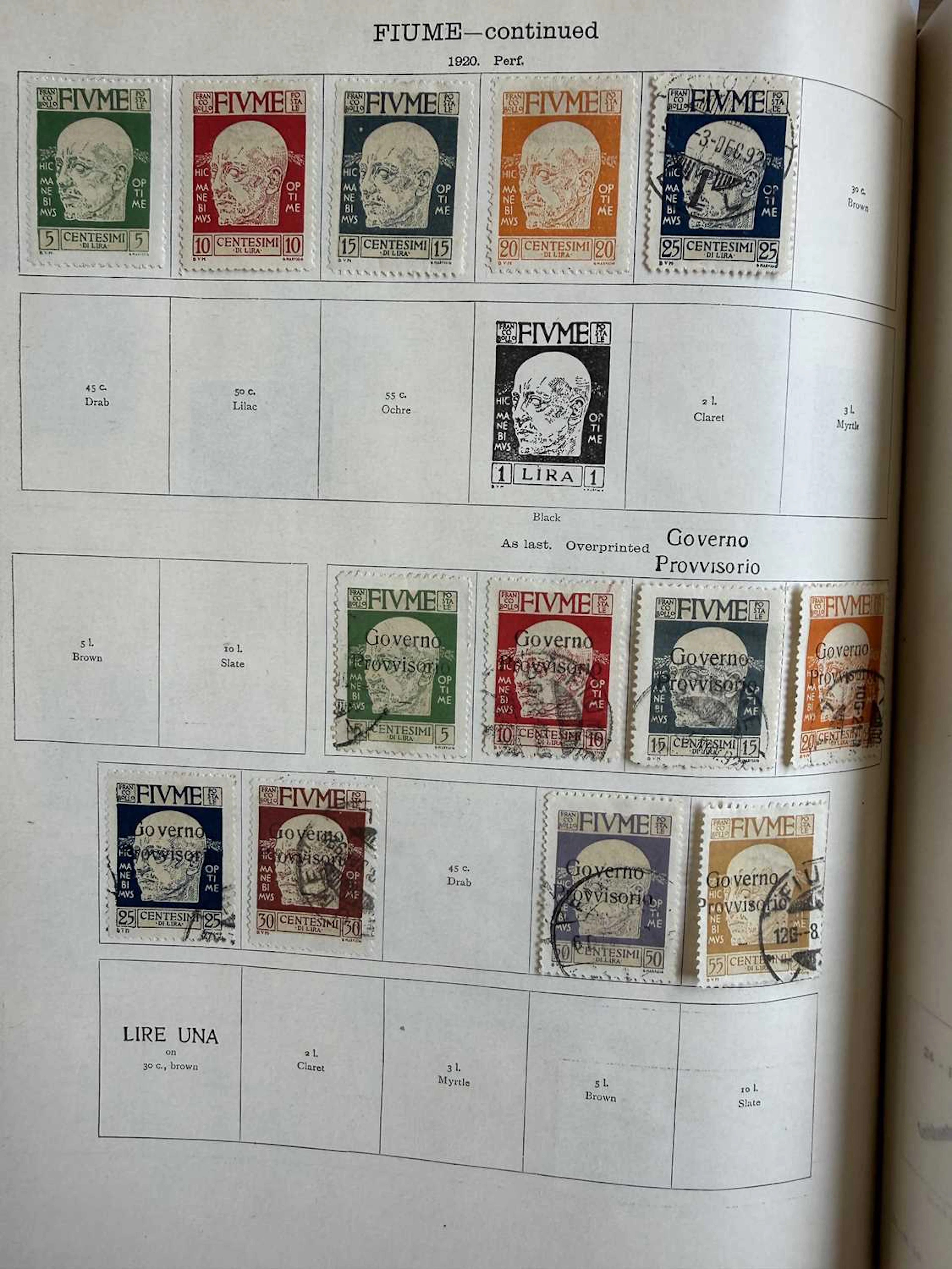 Stamp Collection in a green 'Ideal Postage Stamp Album'