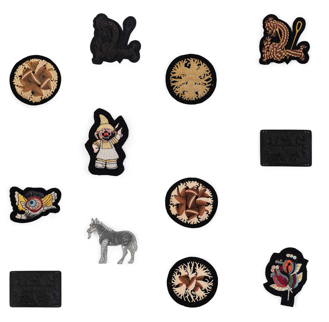 Louis Vuitton Machine Embroidered Patches, The Edward Crutchley Research