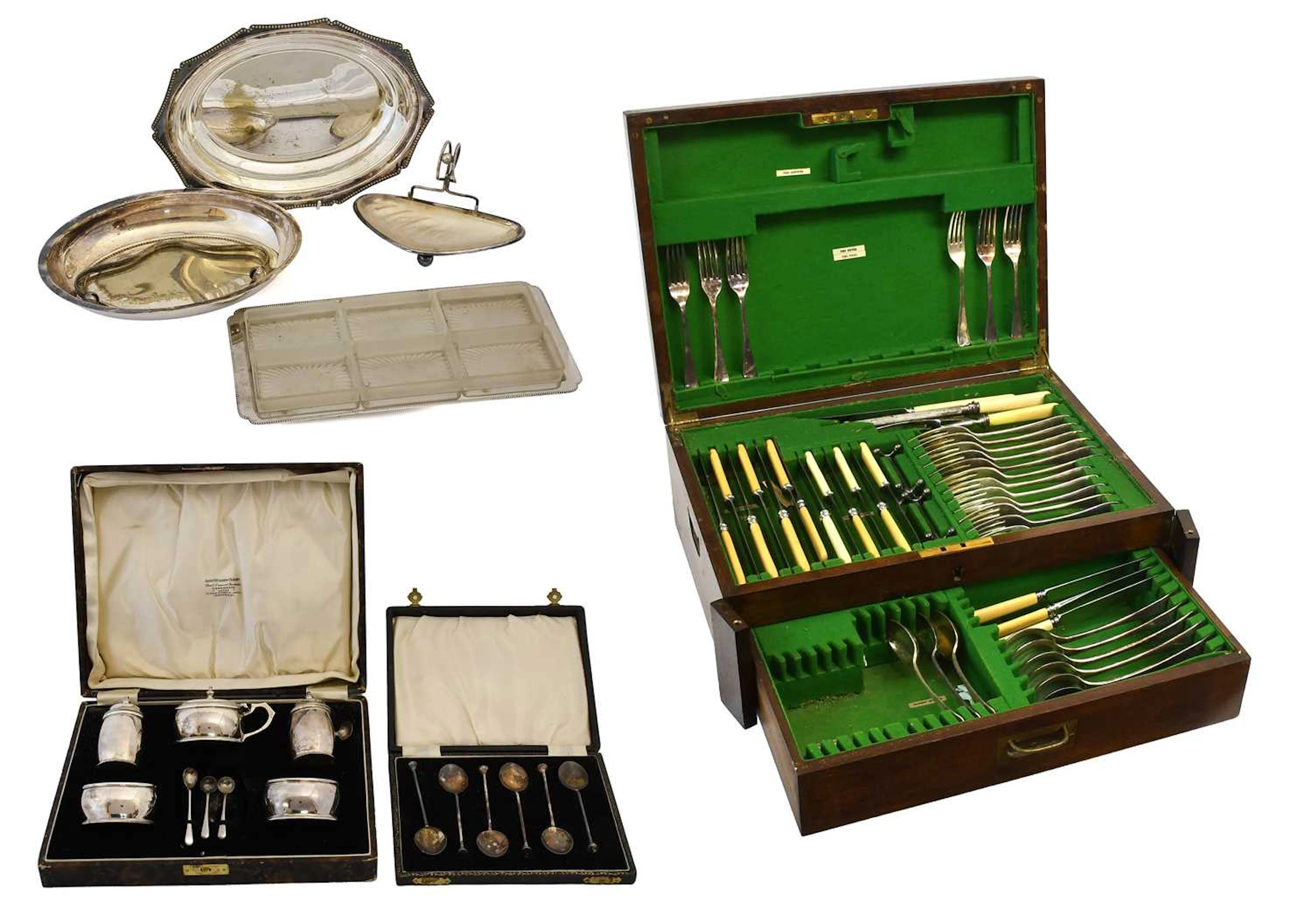 A Collection of Assorted Silver and Silver Plate