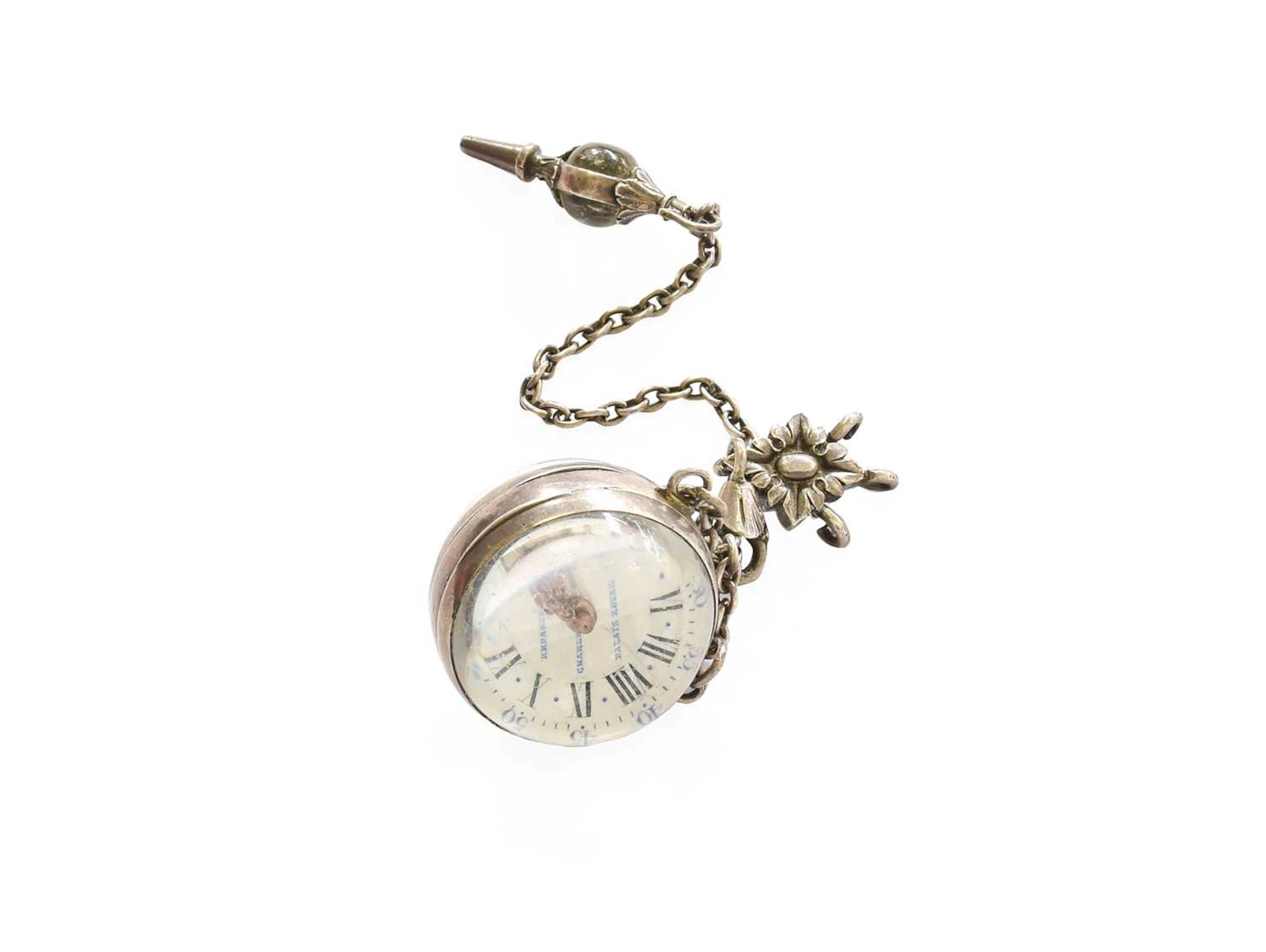 An Unusual Magnified Ball Pendant Watch, signed Charles Oudin, Palais