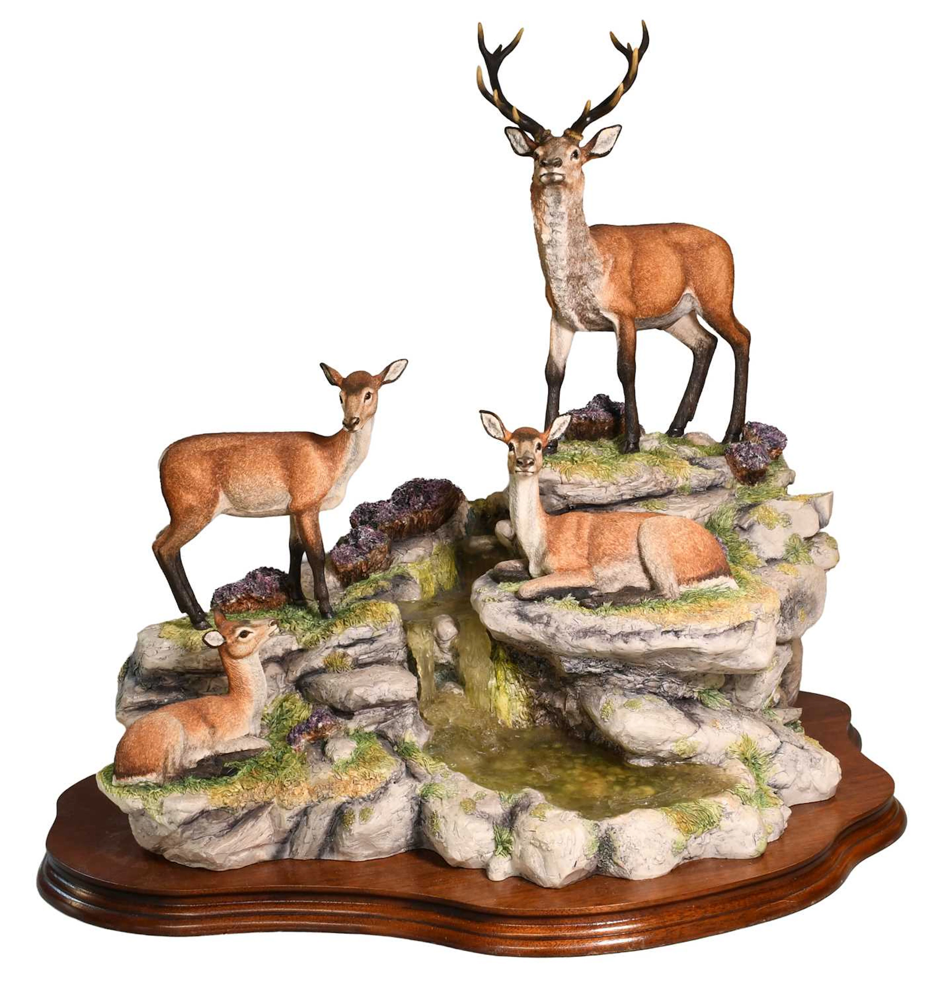 Border Fine Arts 'Monarch of Glen Mhor' (Red Stag and Hinds)