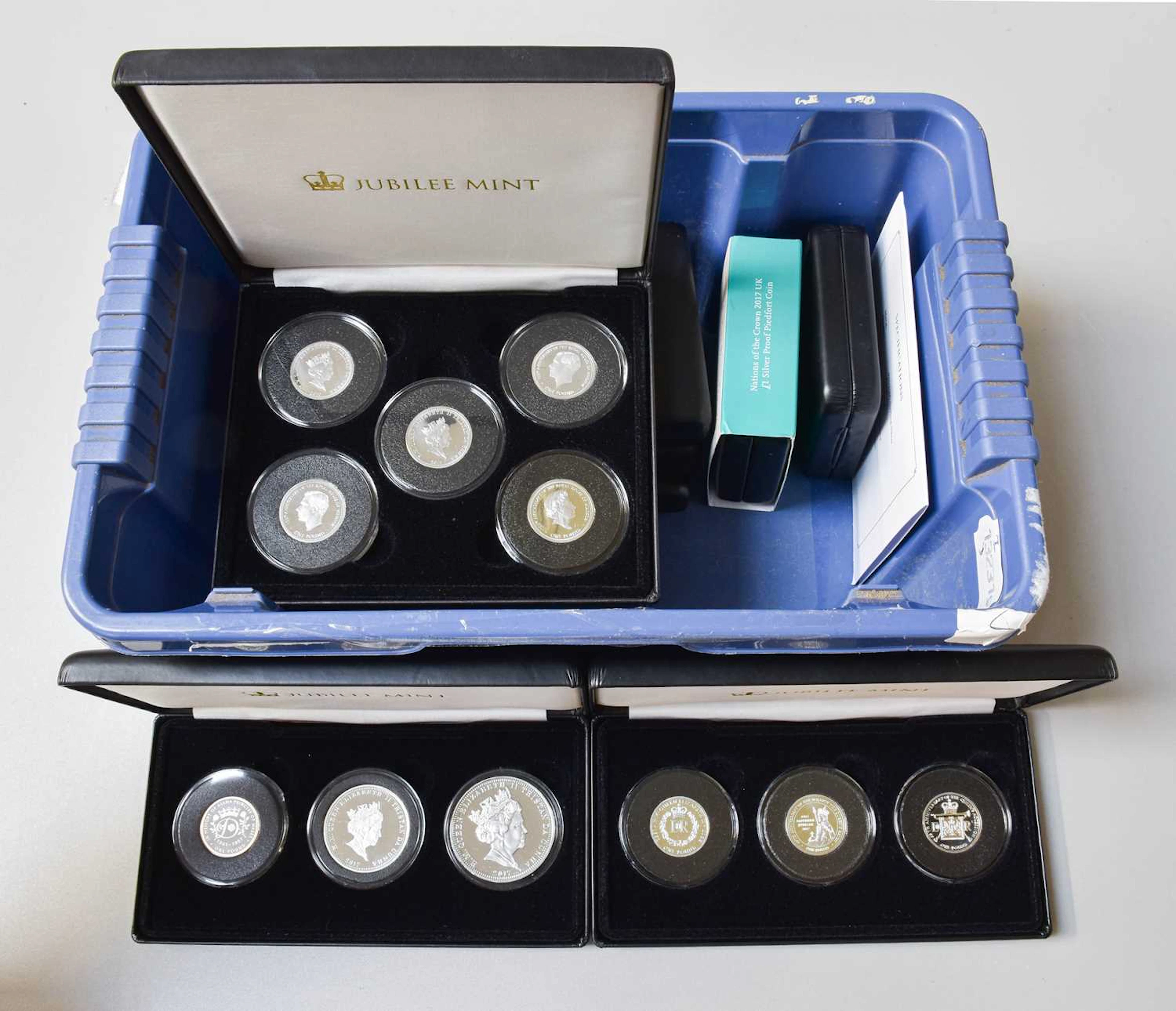 A Collection of Cased Silver Proof Coins