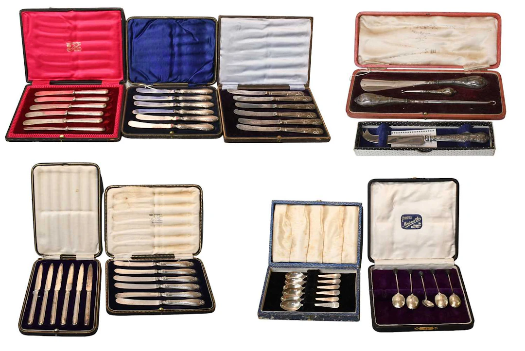 A Collection of Silver Flatware