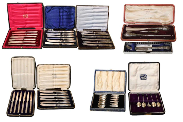 A Collection of Silver Flatware