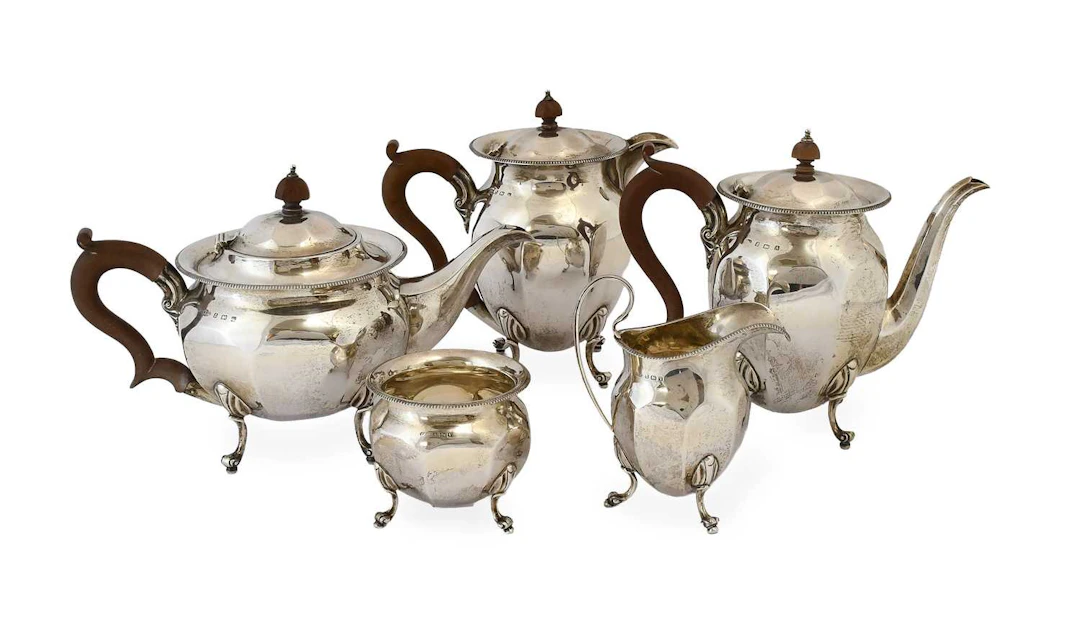 A Five-Piece George V Silver Tea and Coffee-Service, by Ernest Druiff
