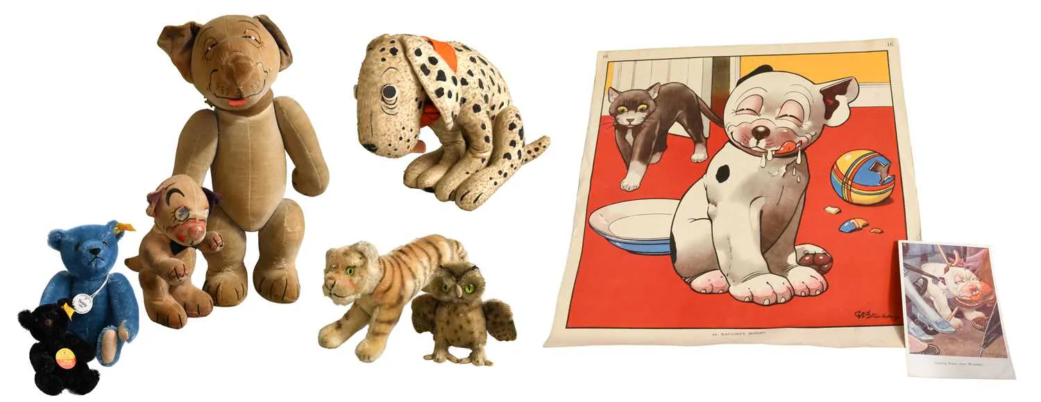 Assorted Chad Valley, Steiff and Other Soft Toys
