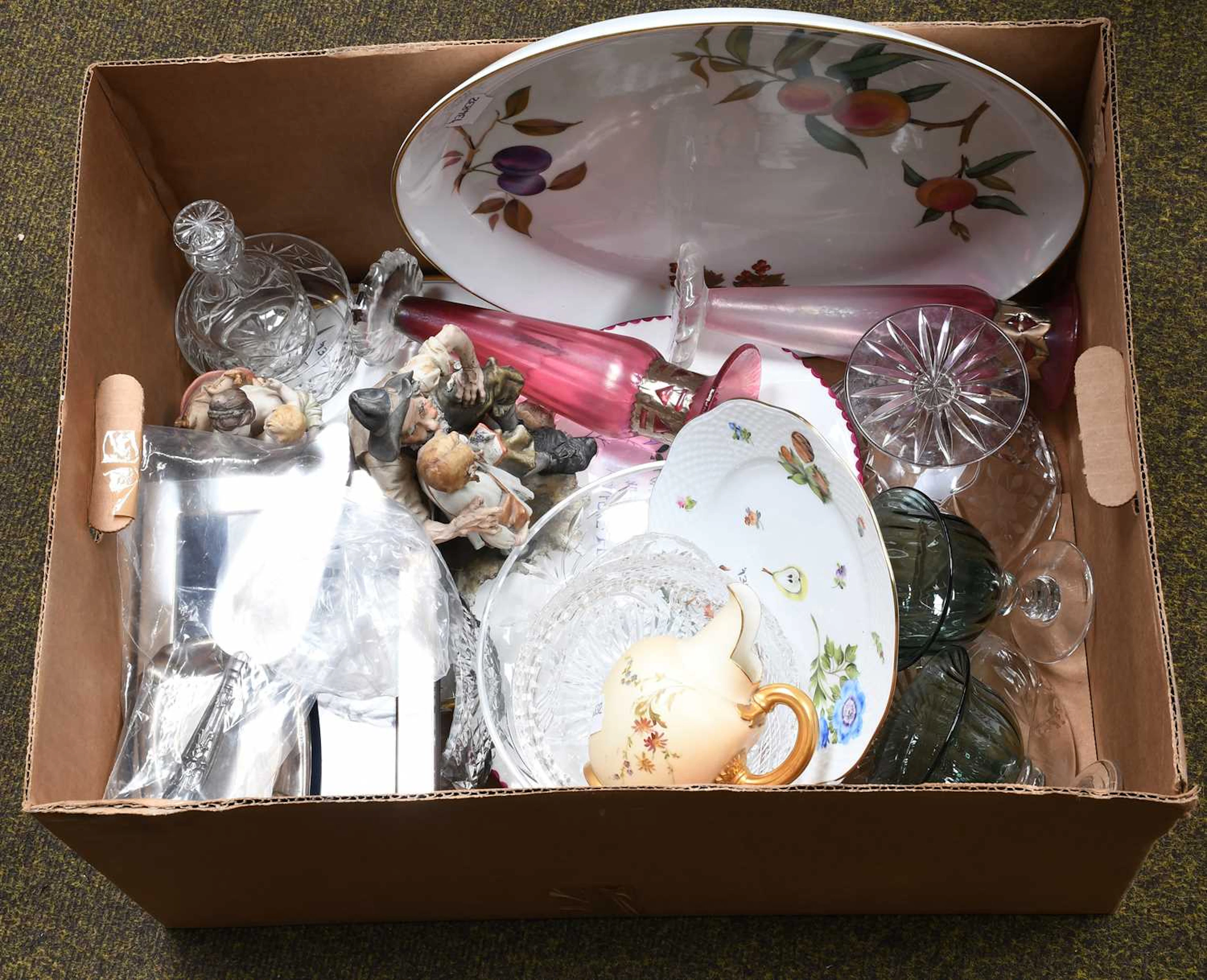 A Quantity of Ceramics, Glass and Silver
