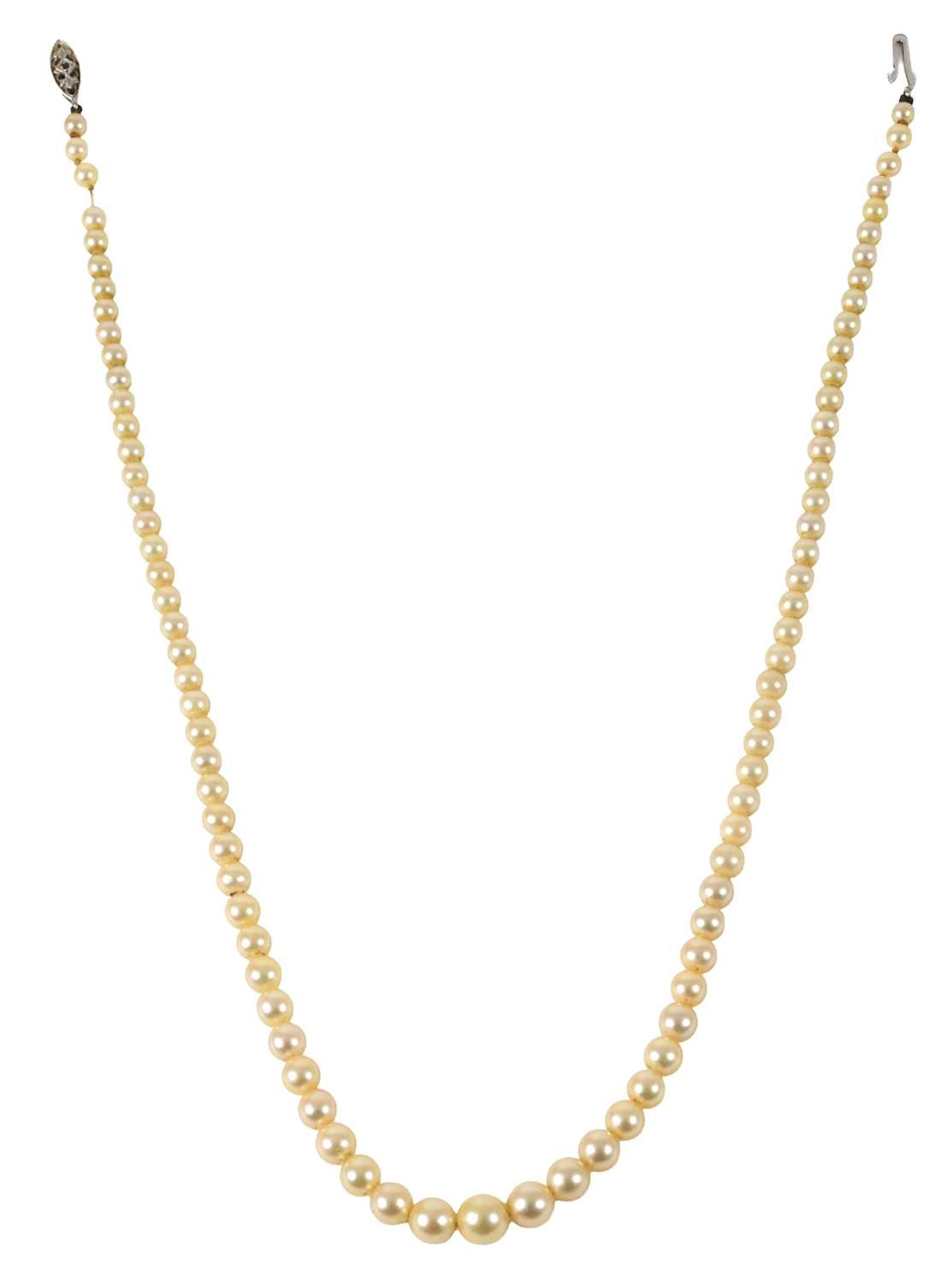 A Cultured Pearl Necklace