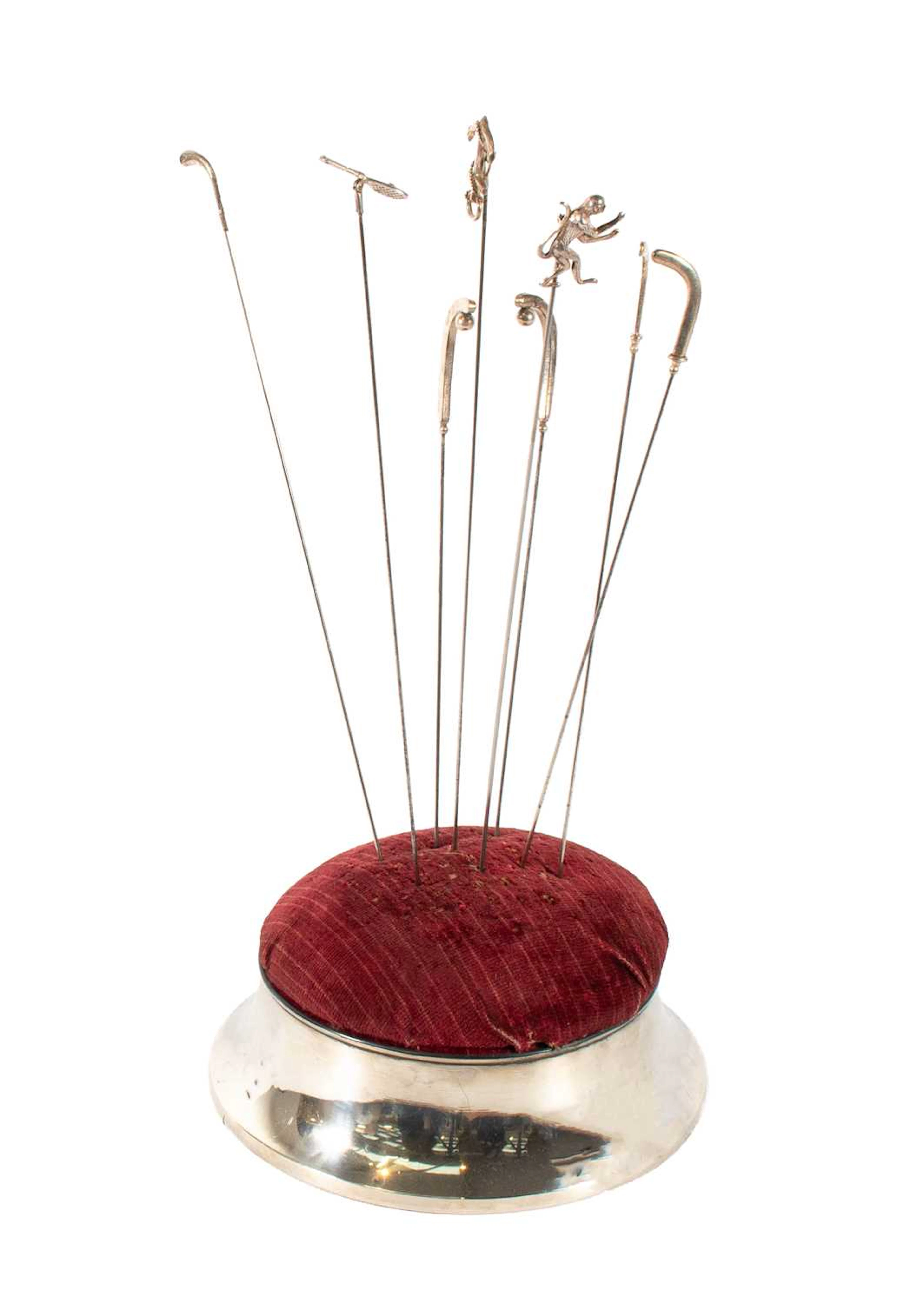 Early 20th Century 'Sporting' and Other Silver Mounted Hat Pins, Pearce