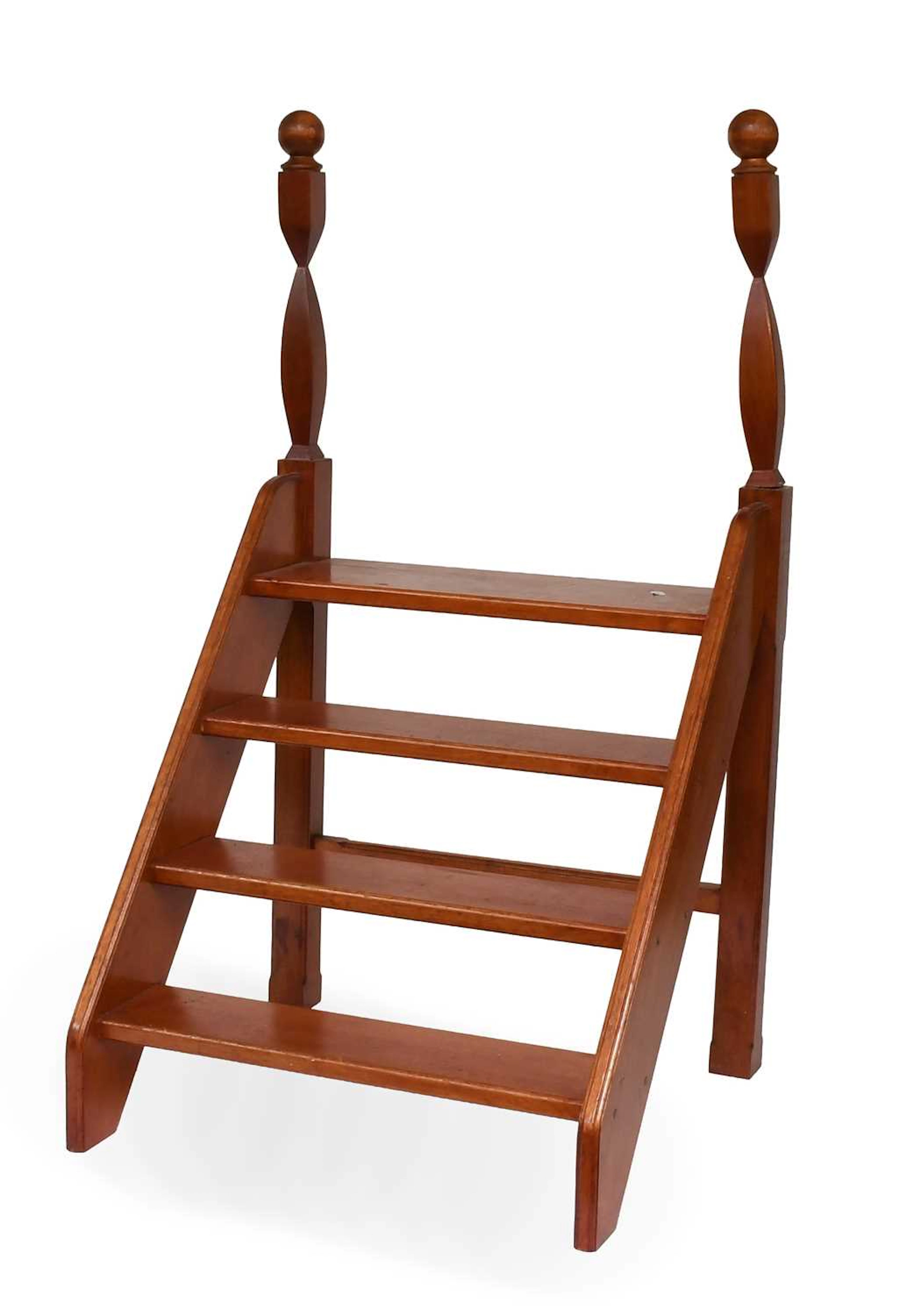 A Modern Set of Four-Tier Library Bookcase Steps