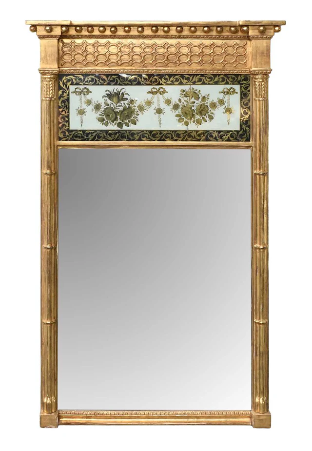 A Regency Gilt and Gesso Hall Mirror, early 19th century