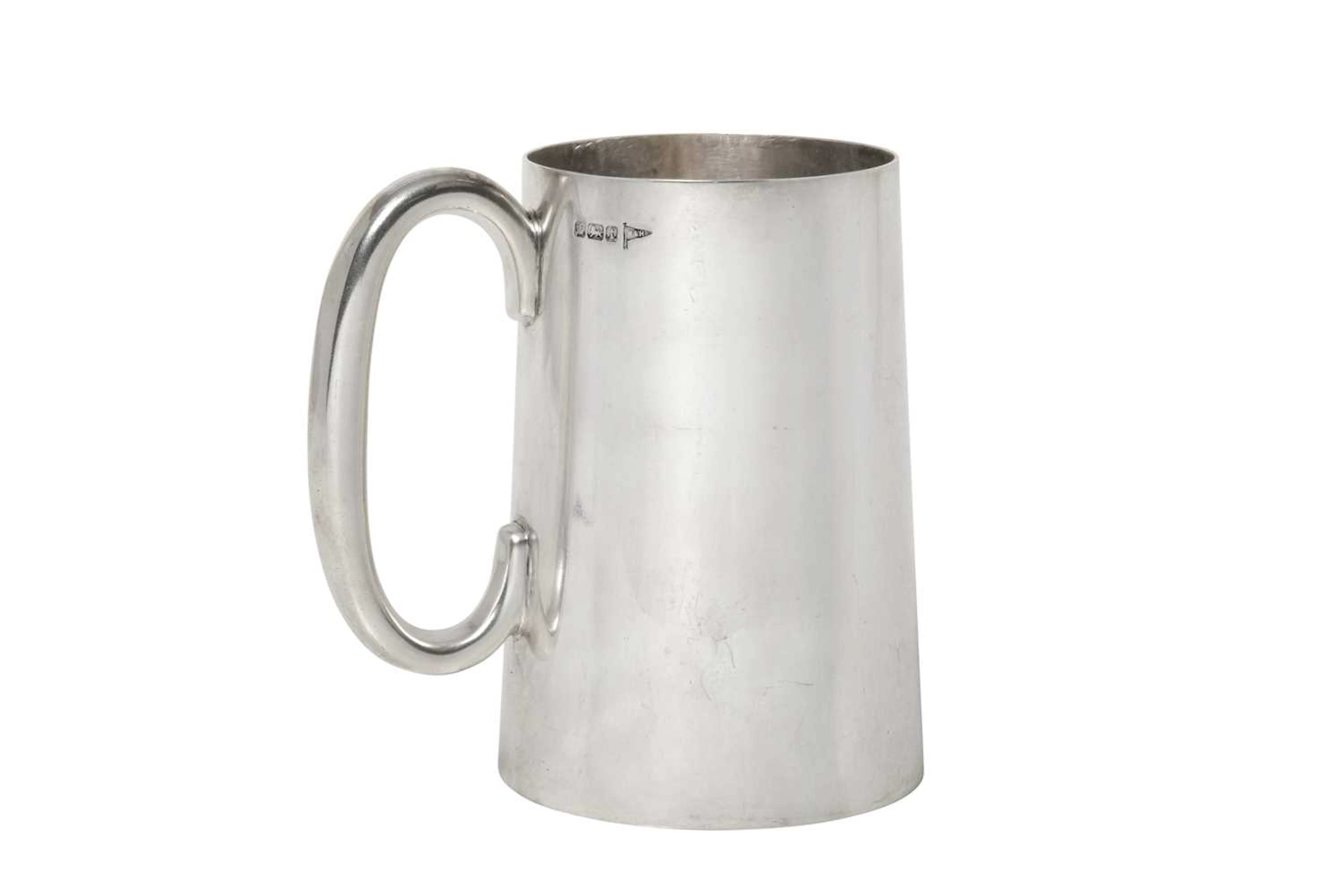 A George V Silver Mug by Walker and Hall, Sheffield, 1911, by Walker