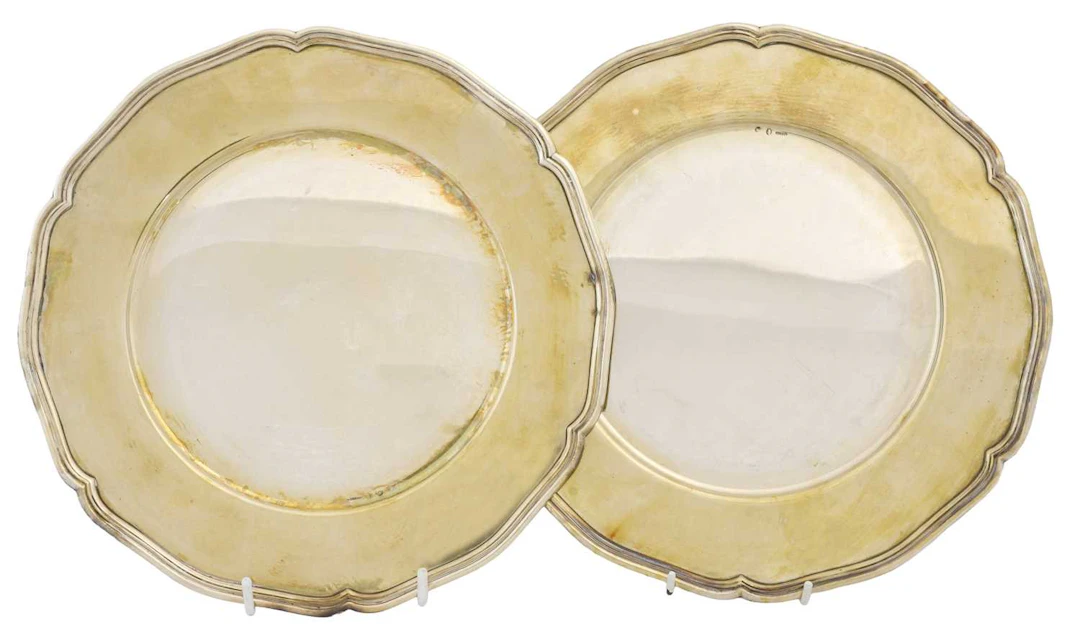 A Pair of Spanish Silver Second-Course Dishes, Makers Mark Indistinct