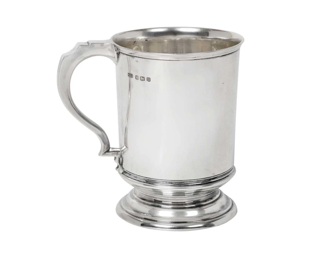 A George VI Silver Mug by Roberts and Belk Ltd., Sheffield, 1944