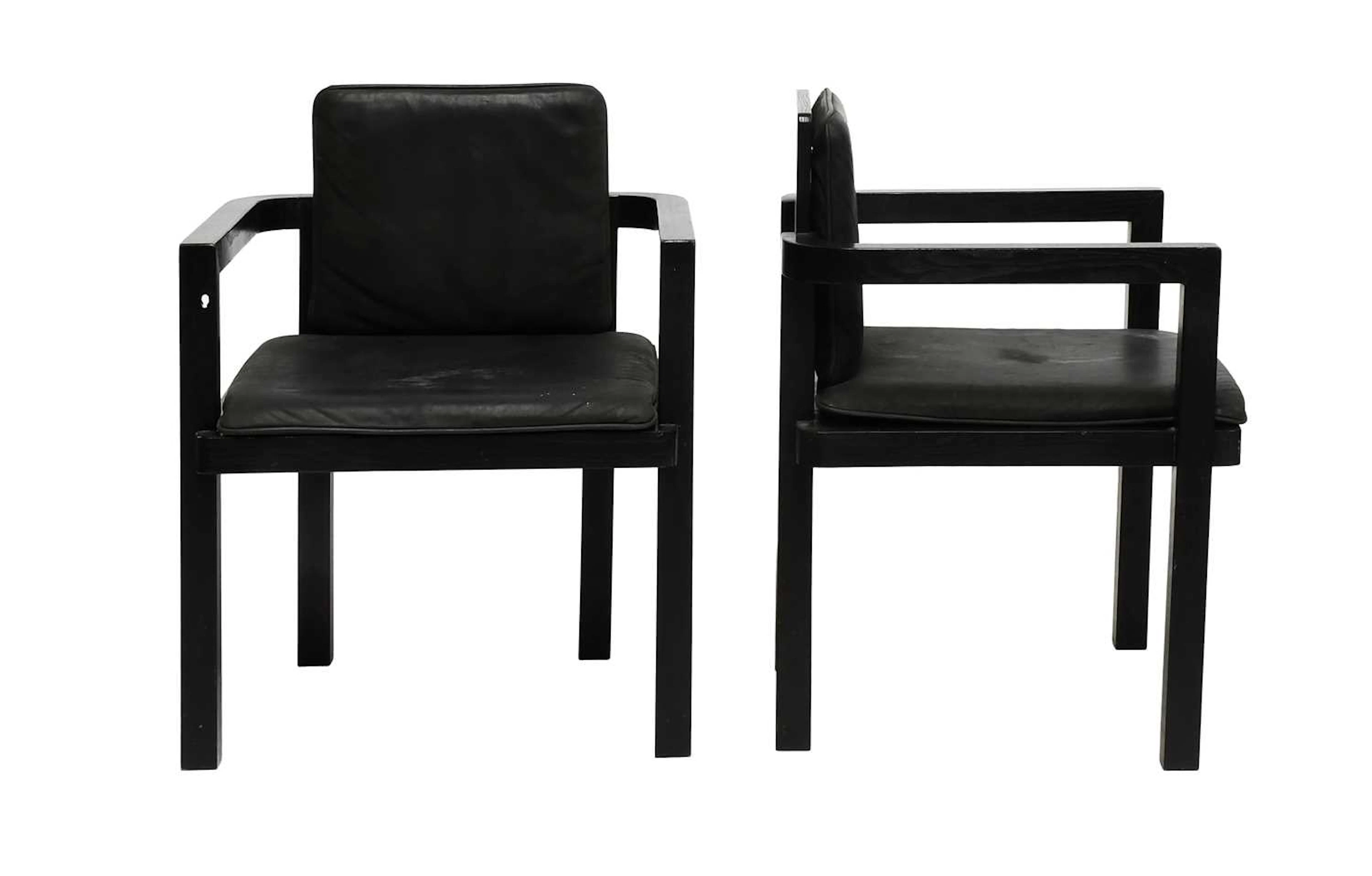 Tecta: Two Model D51 Armchairs, designed by Walter Gropius