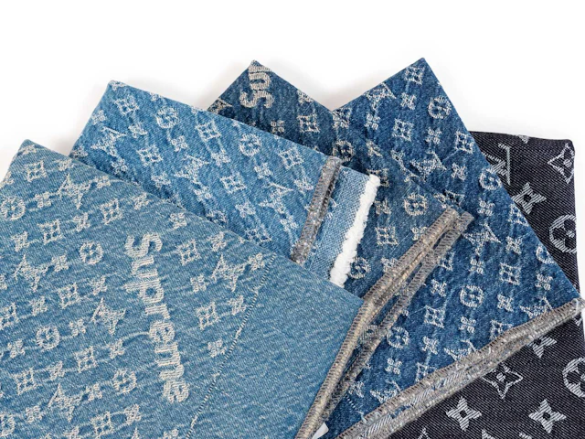 Louis Vuitton x Supreme Denim Sample Swatches by Kim Jones, Menswear