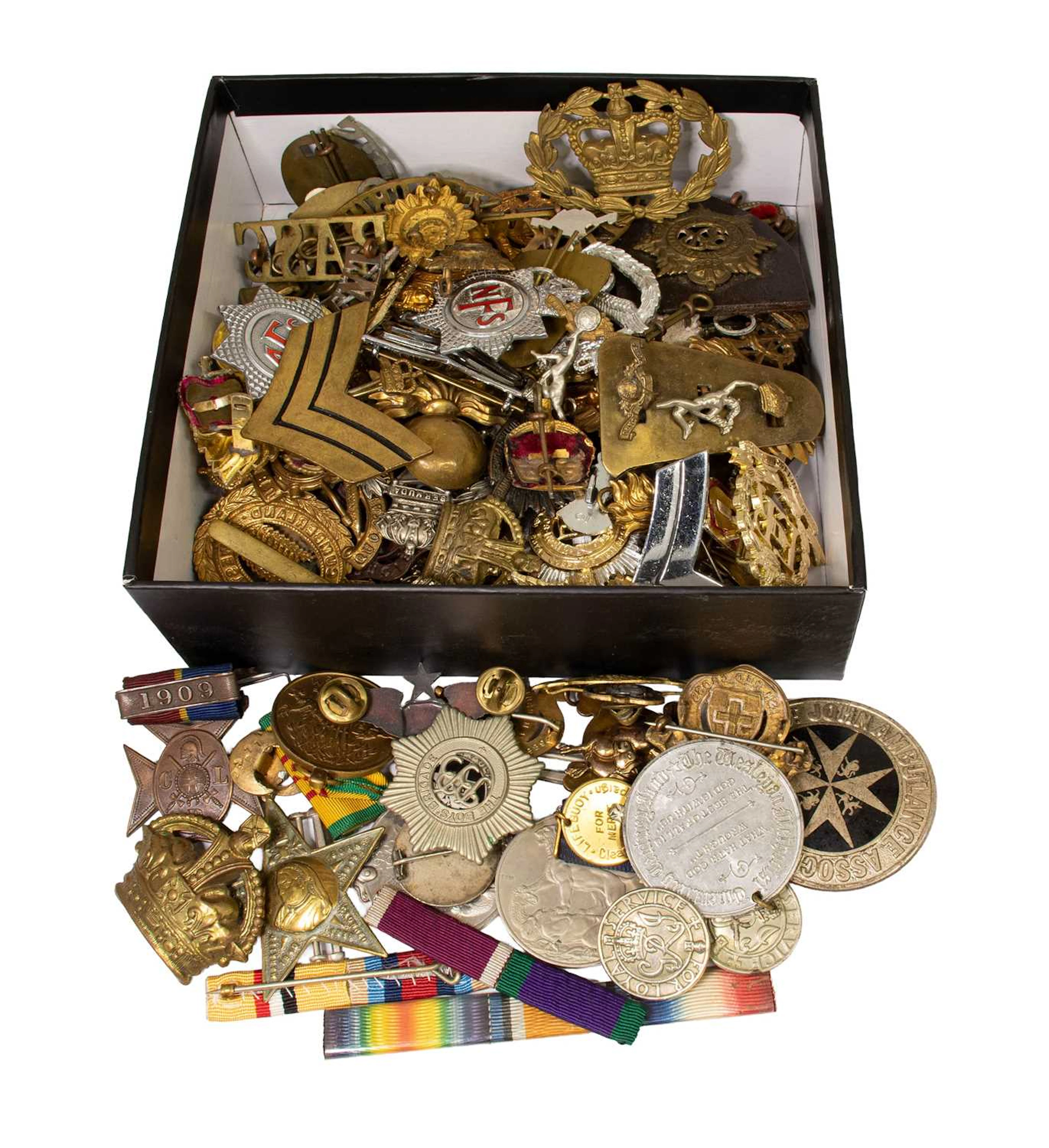 A Collection of Eighty Four British Military Badges, also