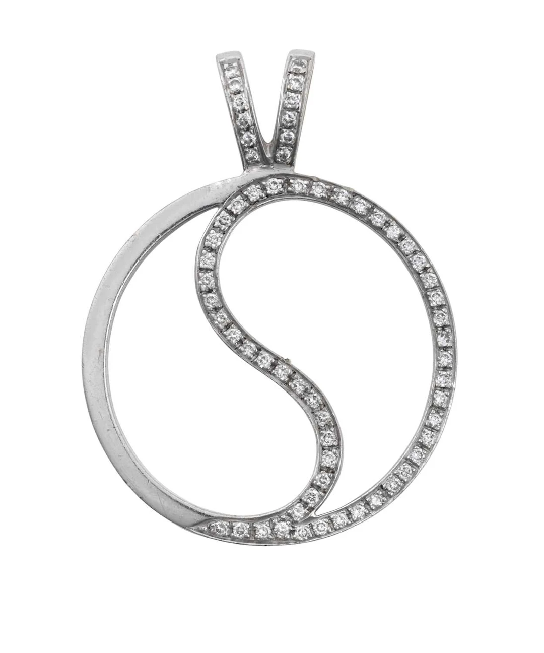 An 18 Carat White Gold Yin/Yang Pendant by Theo Fennell