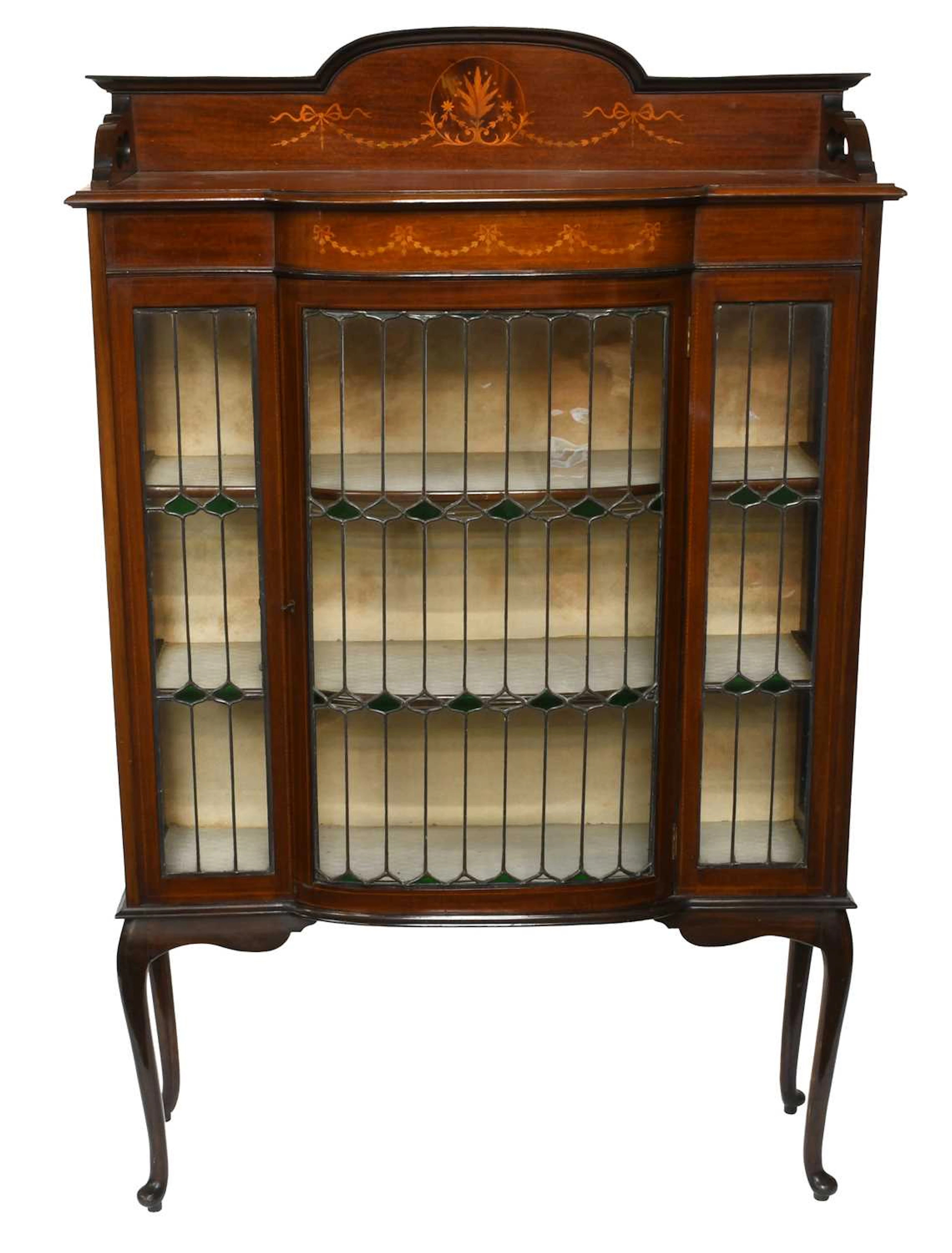 An Edwardian Inlaid Mahogany Display Cabinet