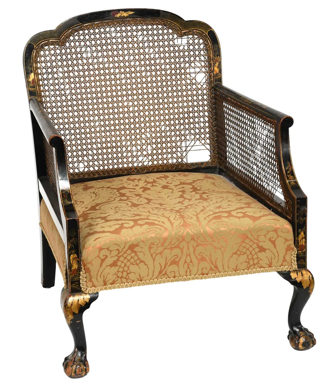 An Early 20th Century Japanned Armchair