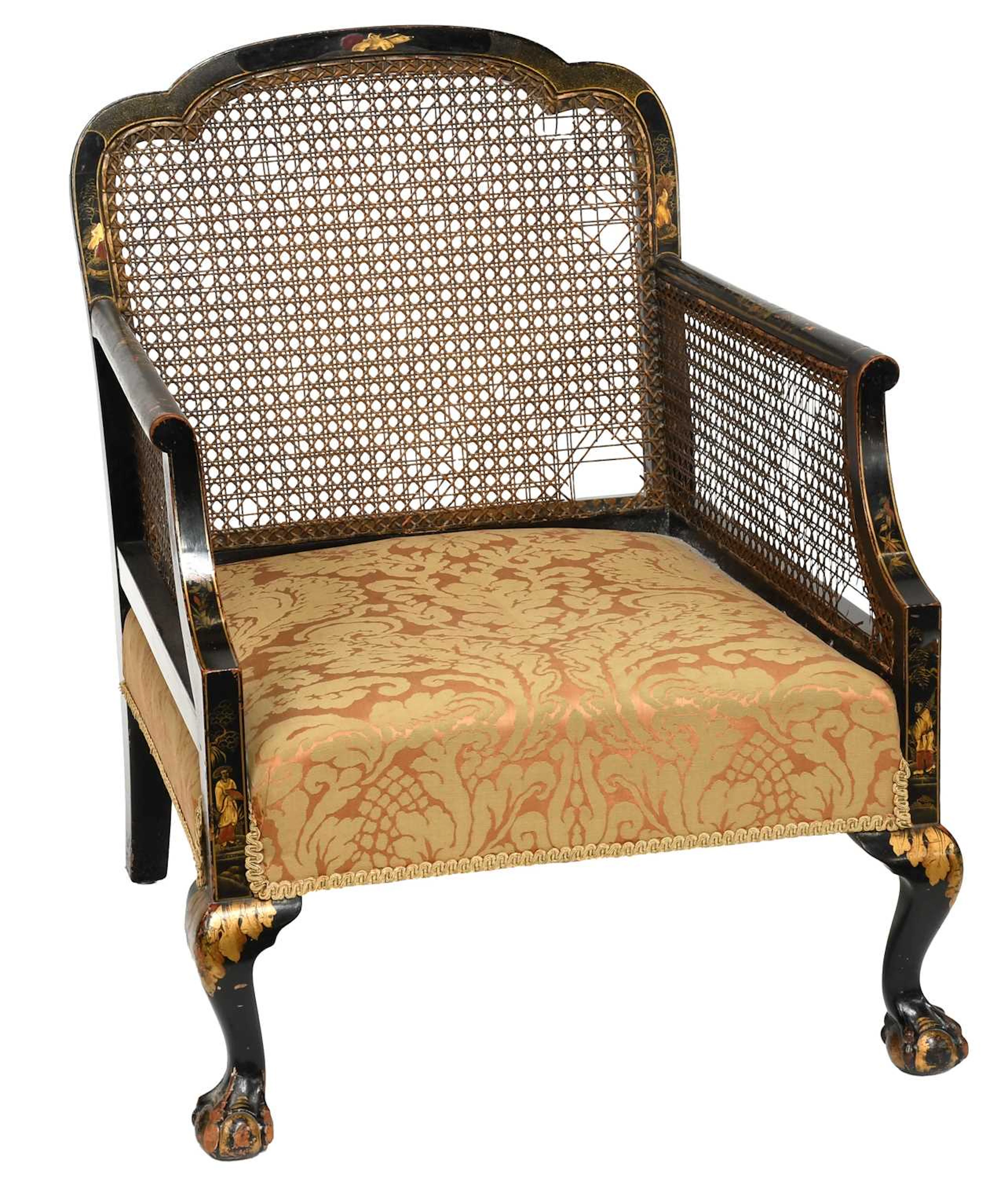 An Early 20th Century Japanned Armchair