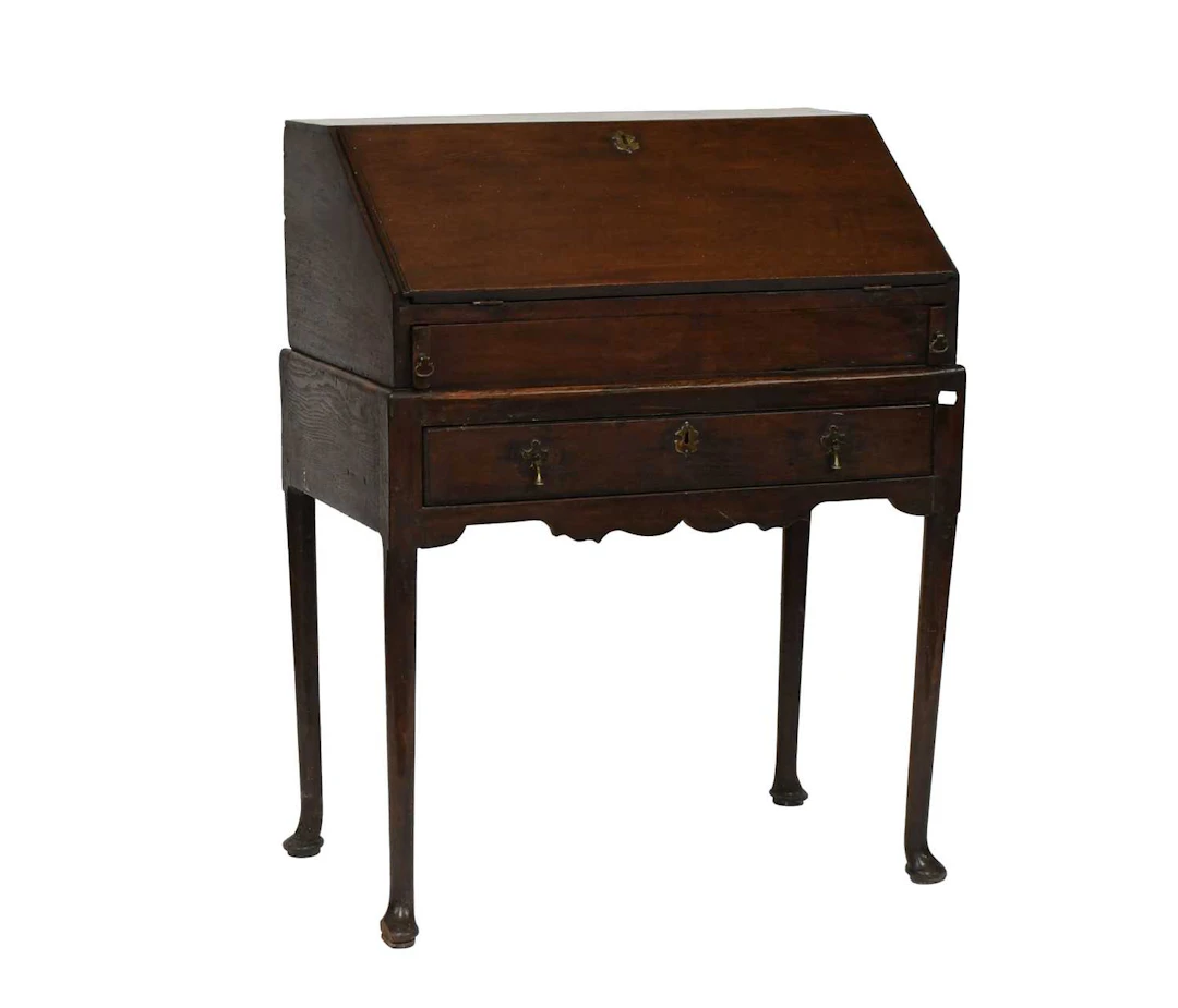 An Oak Bureau on Stand