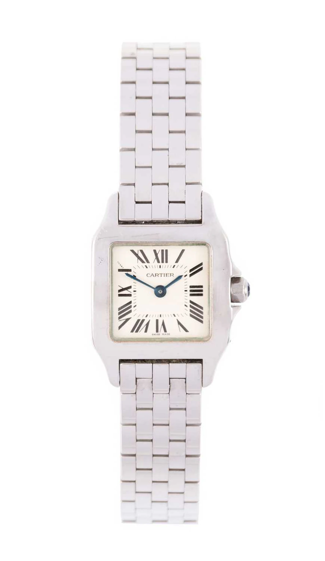 Cartier: A Lady's Stainless Steel Wristwatch, signed Cartier, model:
