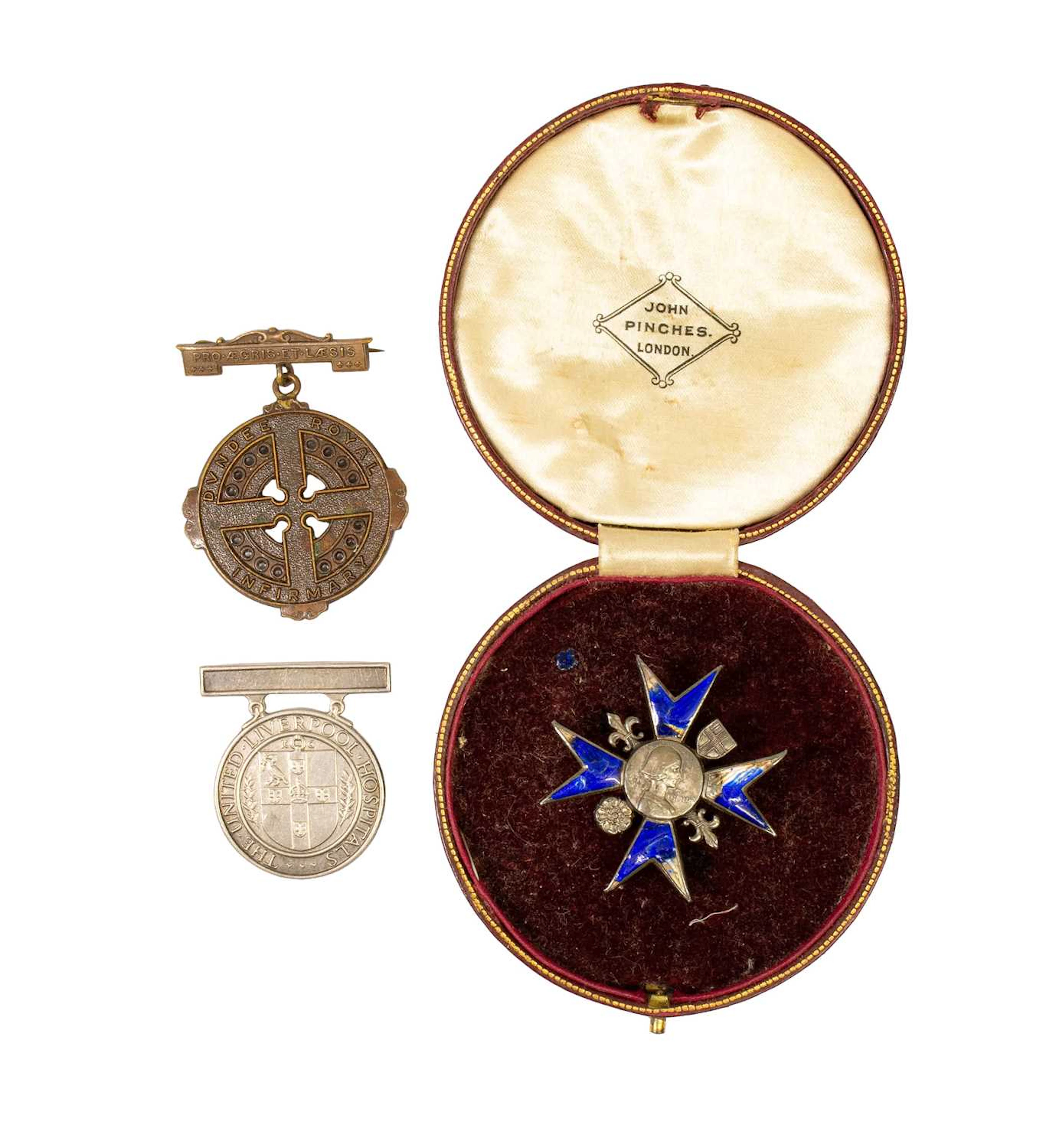 A Badge of the Florence Nightingale School of Nursing, a Silver Badge
