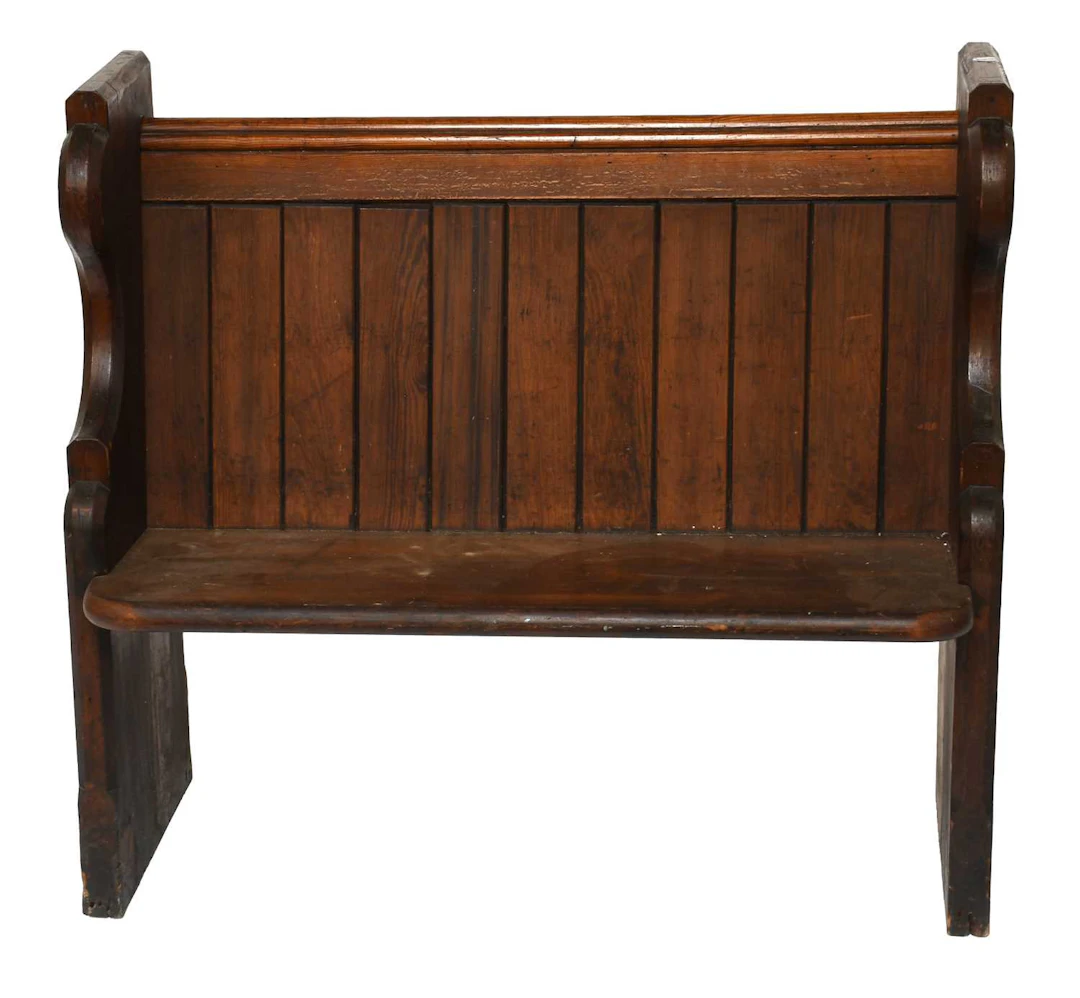 A Victorian Pitch Pine Pew