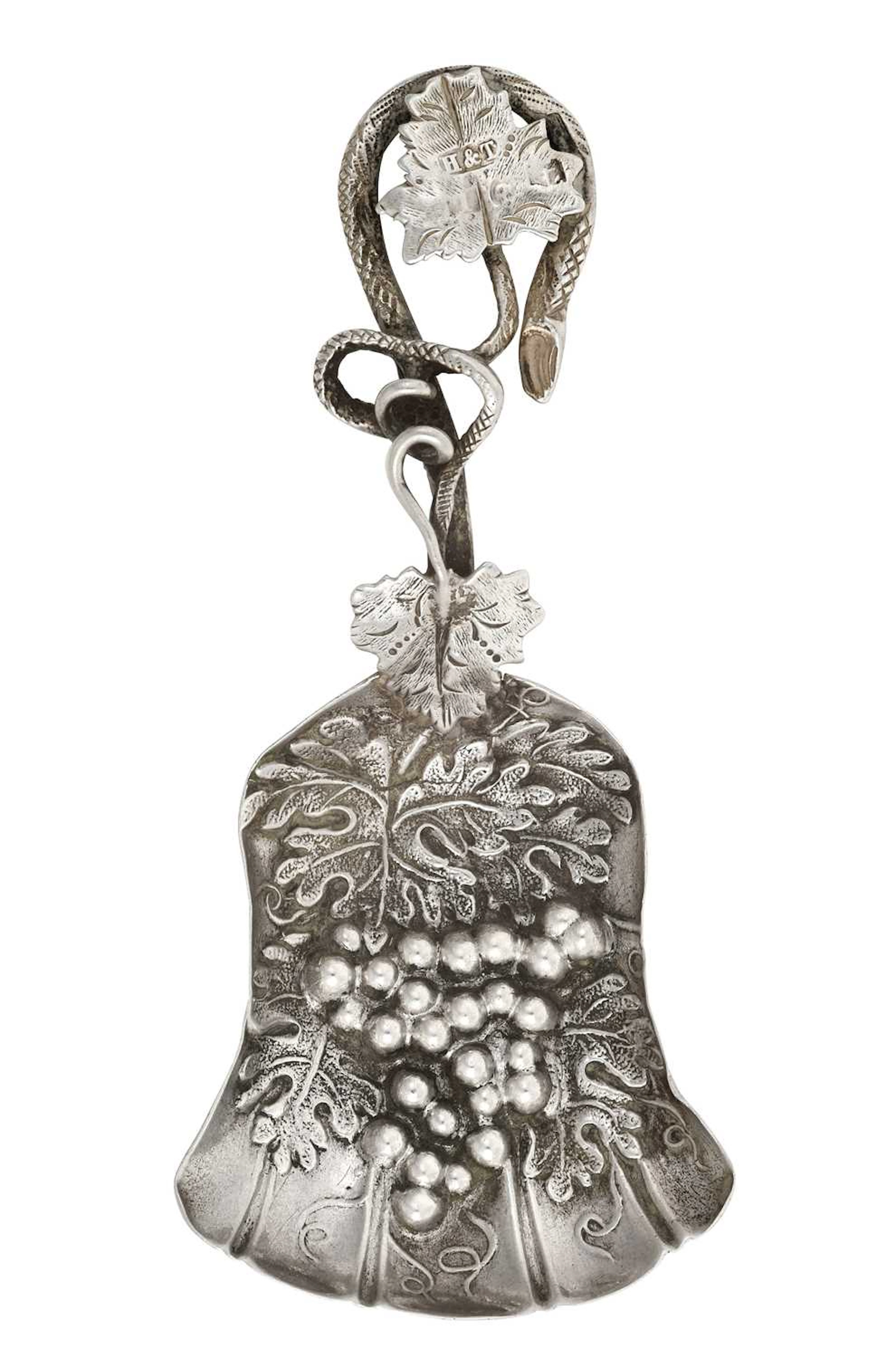 A Victorian Silver Caddy-Spoon by Hilliard and Thomason, Birmingham