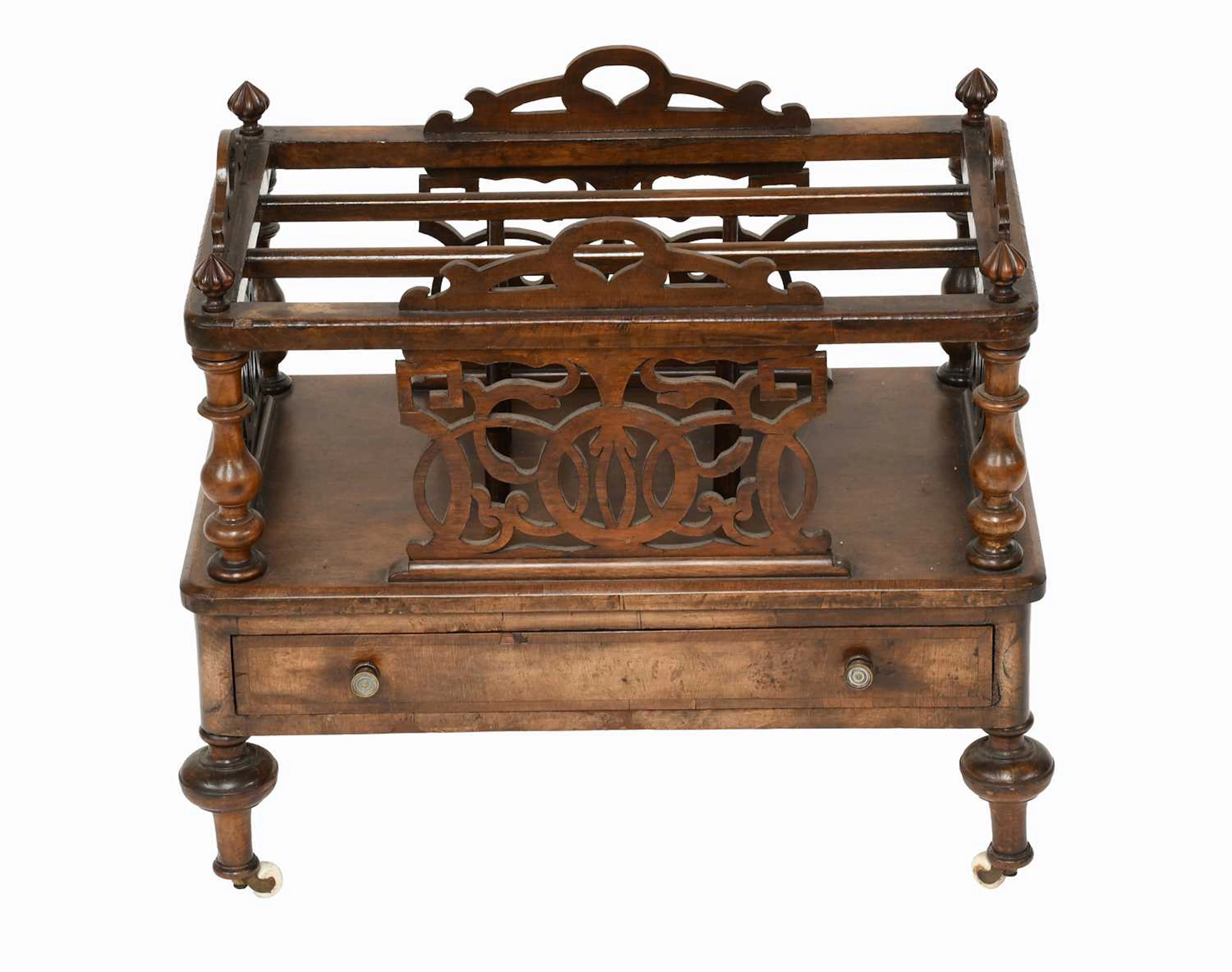 A Victorian Mahogany Three Division Canterbury