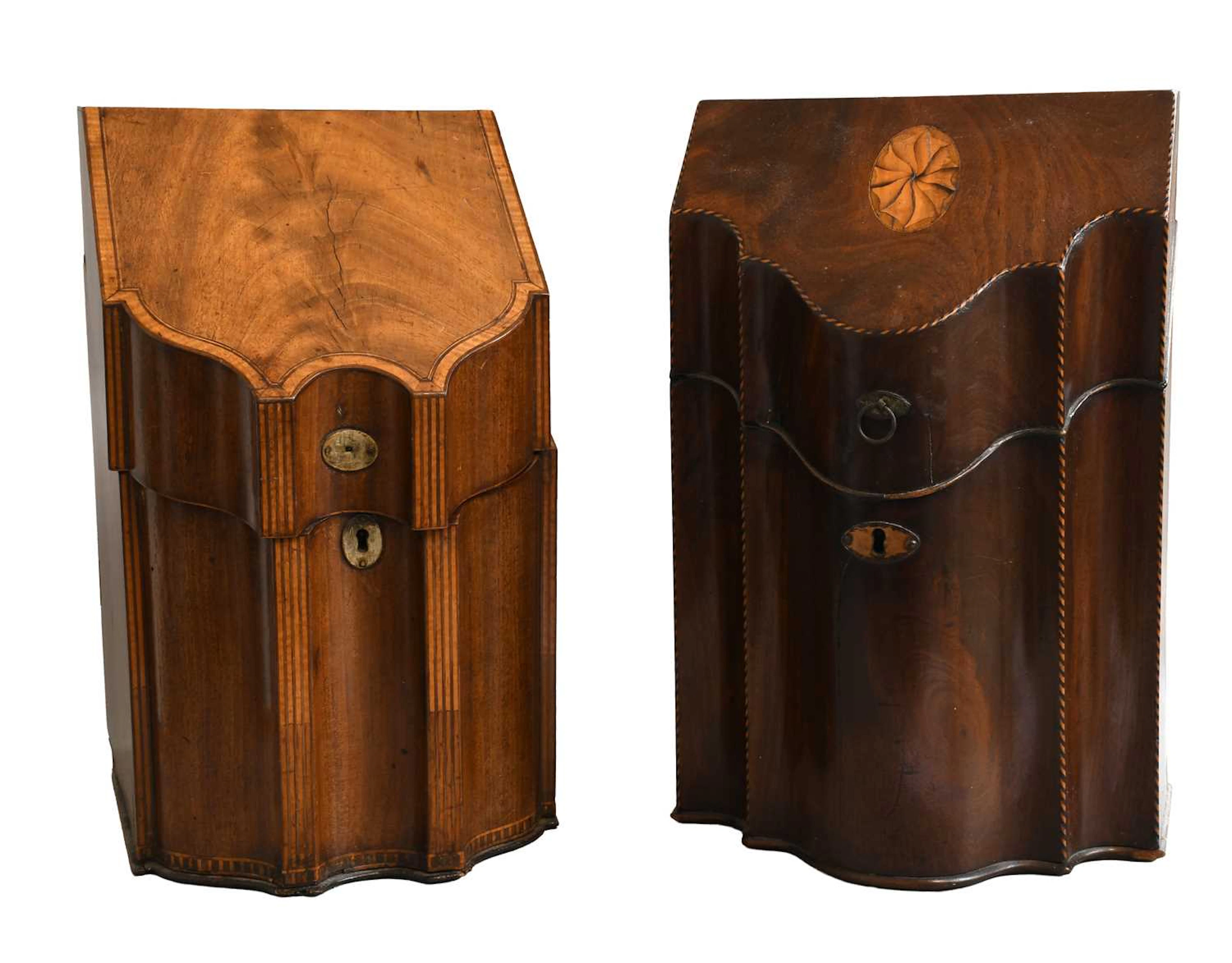 A George III Mahogany Knife Box
