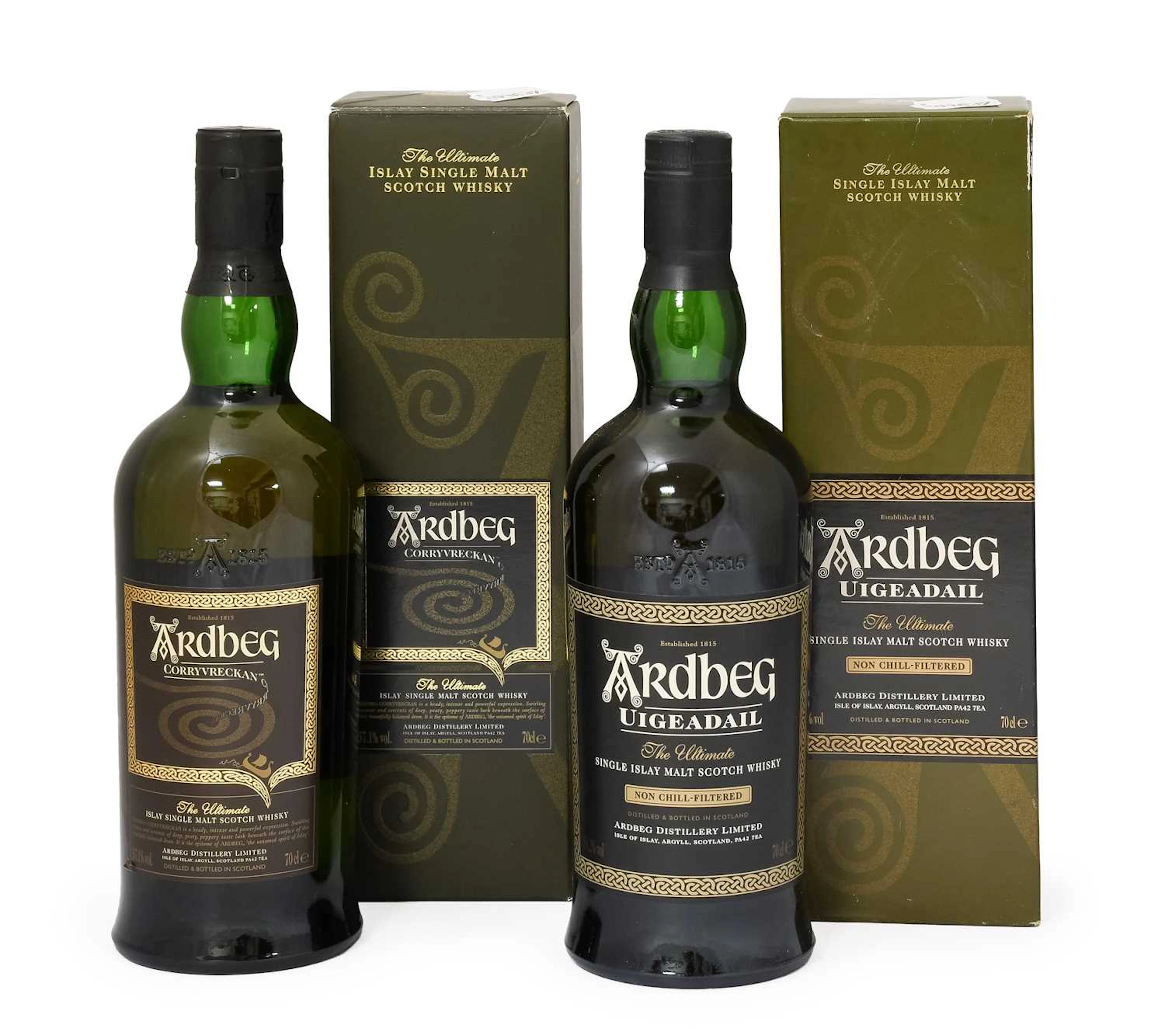 Ardbeg Uigeadail Islay Single Malt Scotch Whisky, Ardbeg Corryvreckan