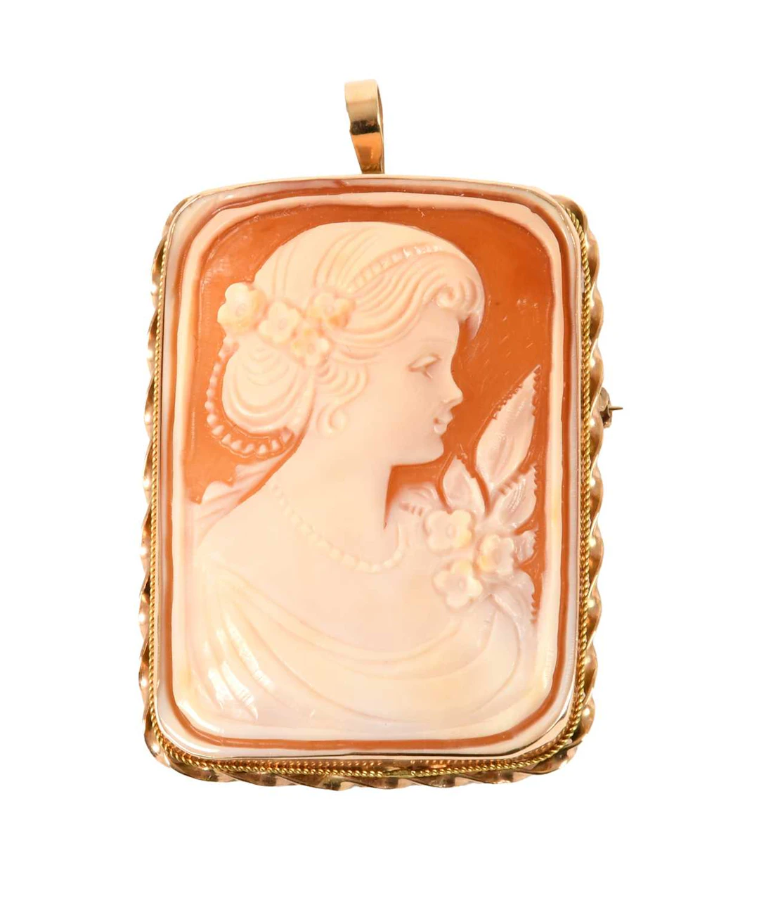 A 9 Carat Gold Cameo Brooch/Pendant