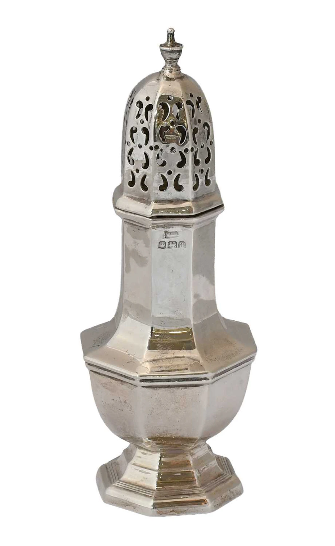 A George V Silver Caster, by Walker and Hall, London, 1924