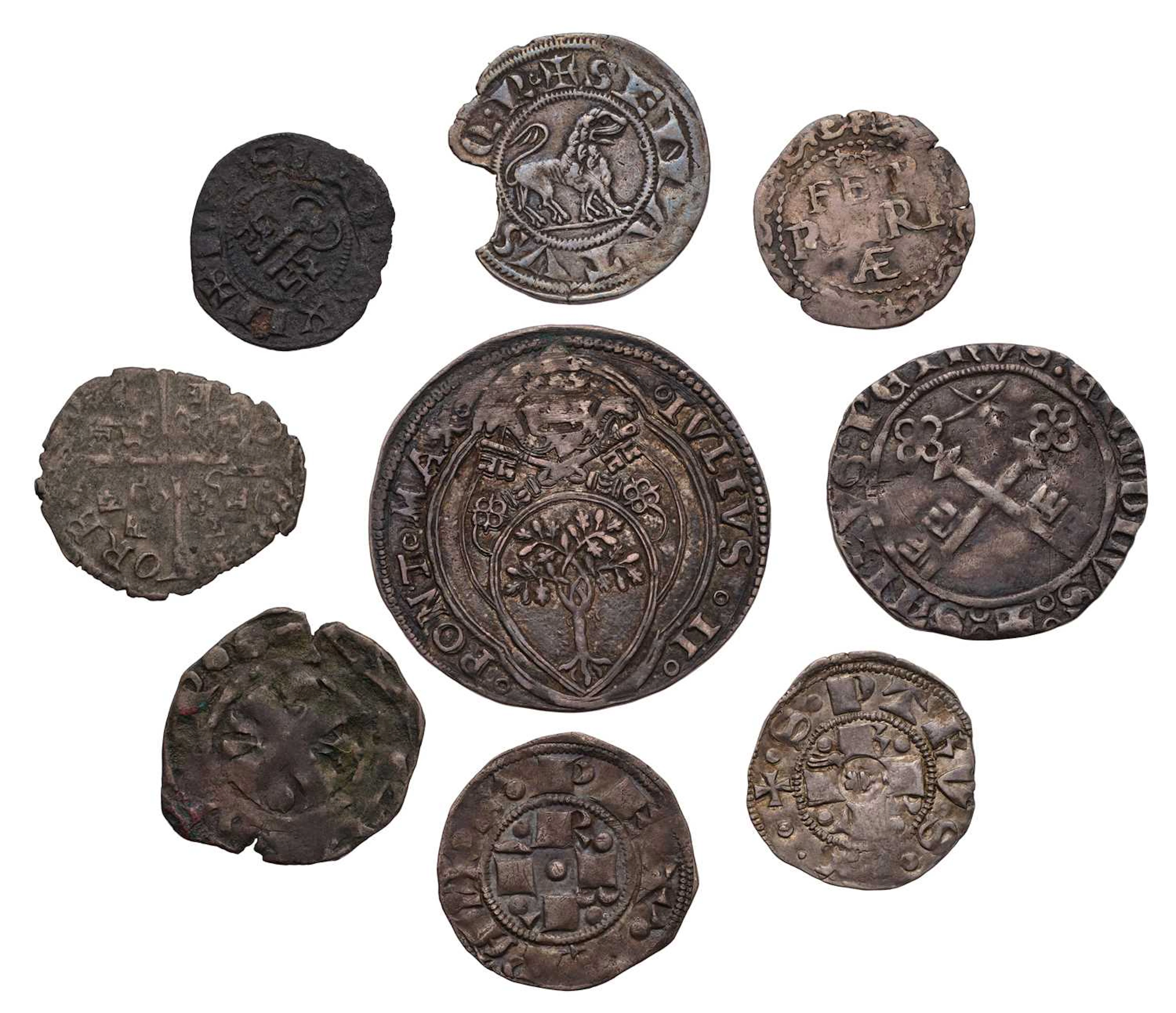 Italy, Papal States, Assorted Hammered Coins